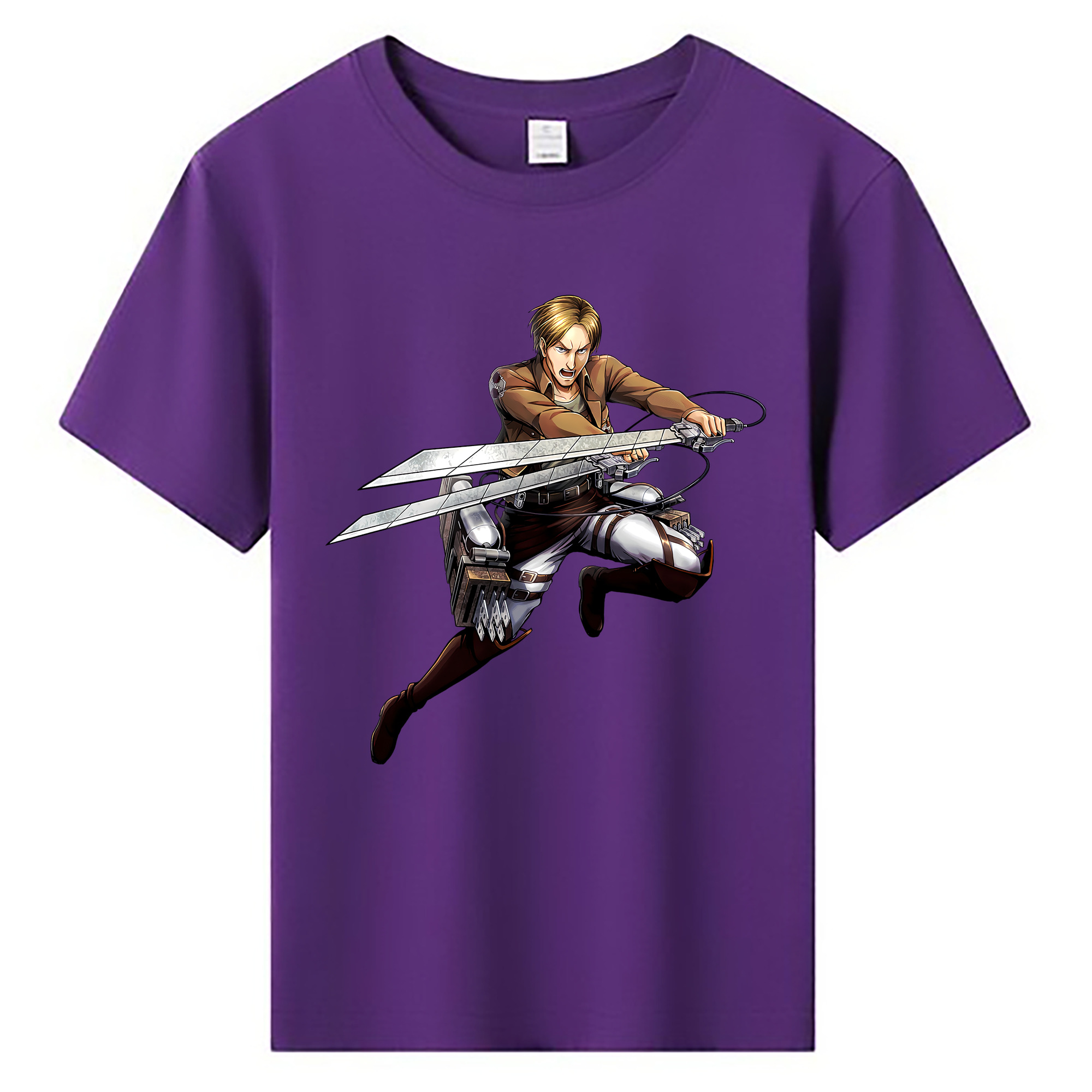 （画像用） 進撃の巨人 Attack on Titan 綿100％キッズTシャツ（フロントプリント）