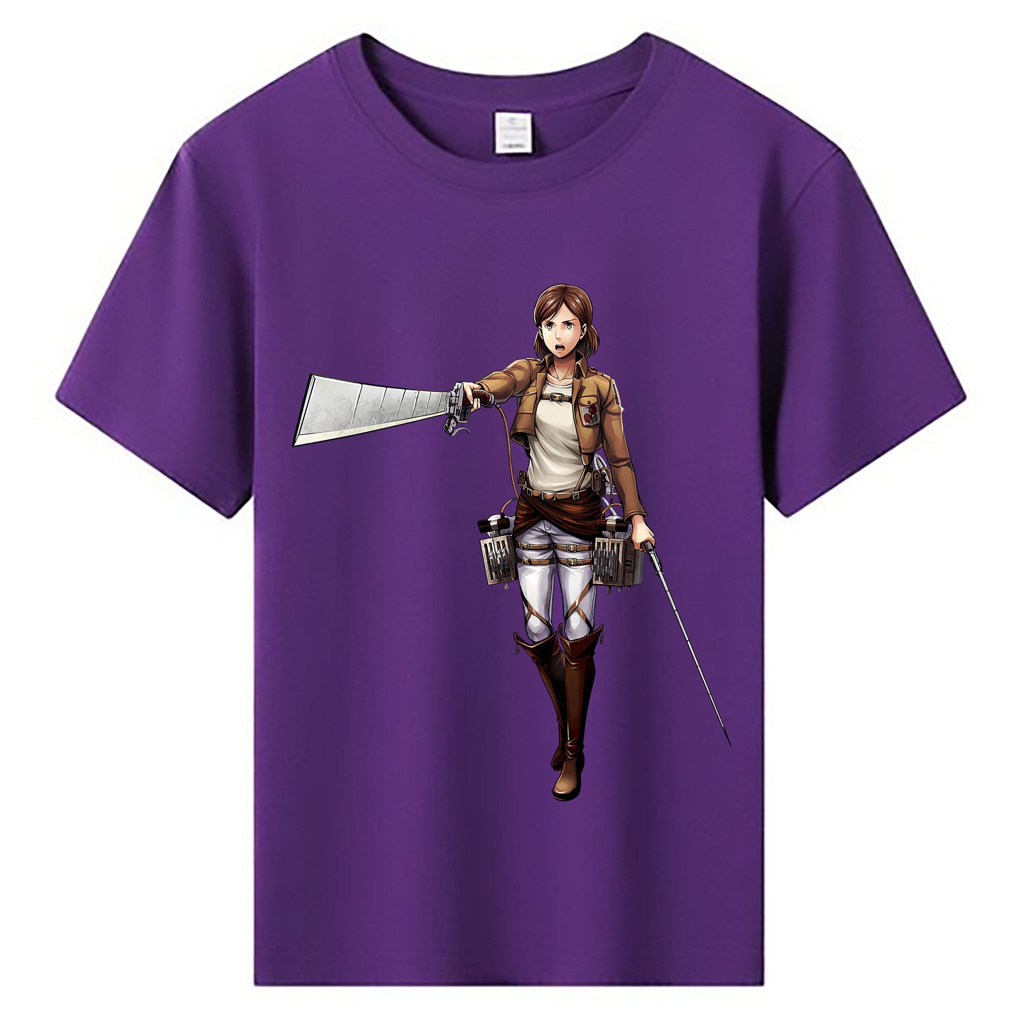 （画像用） 進撃の巨人 Attack on Titan 綿100％キッズTシャツ（フロントプリント）