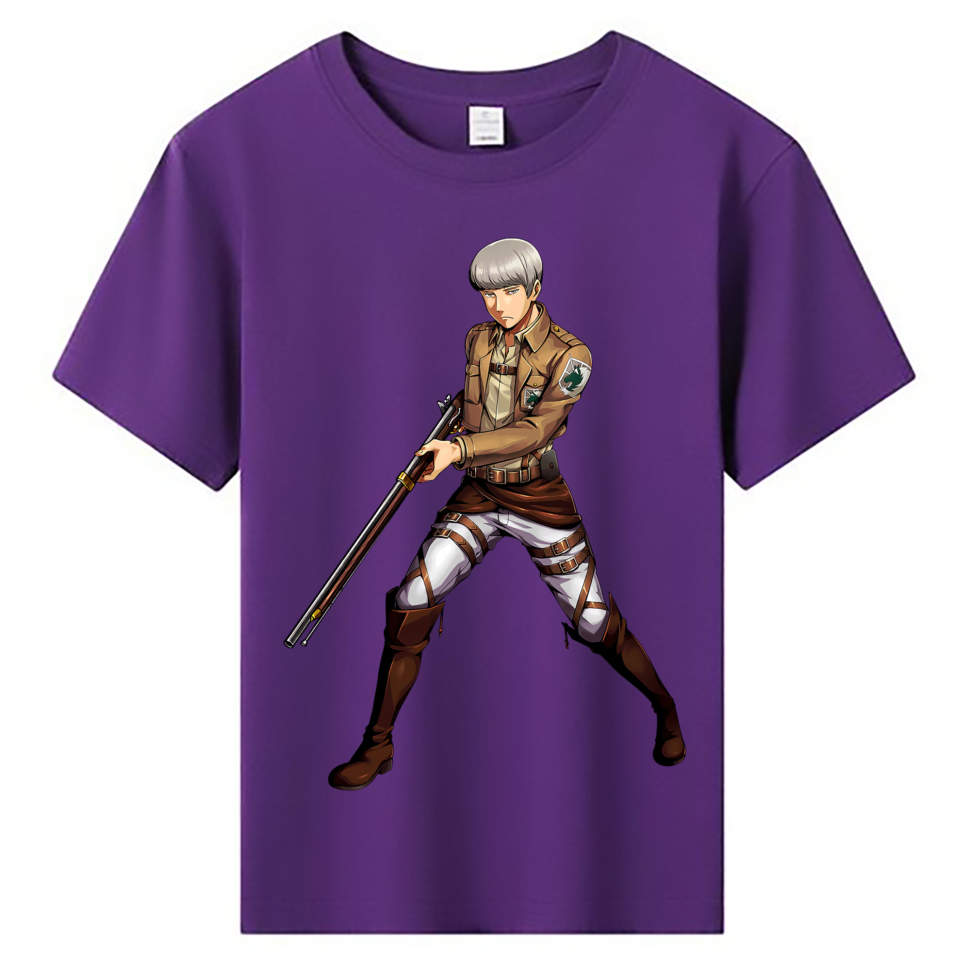 （画像用） 進撃の巨人 Attack on Titan 綿100％キッズTシャツ（フロントプリント）