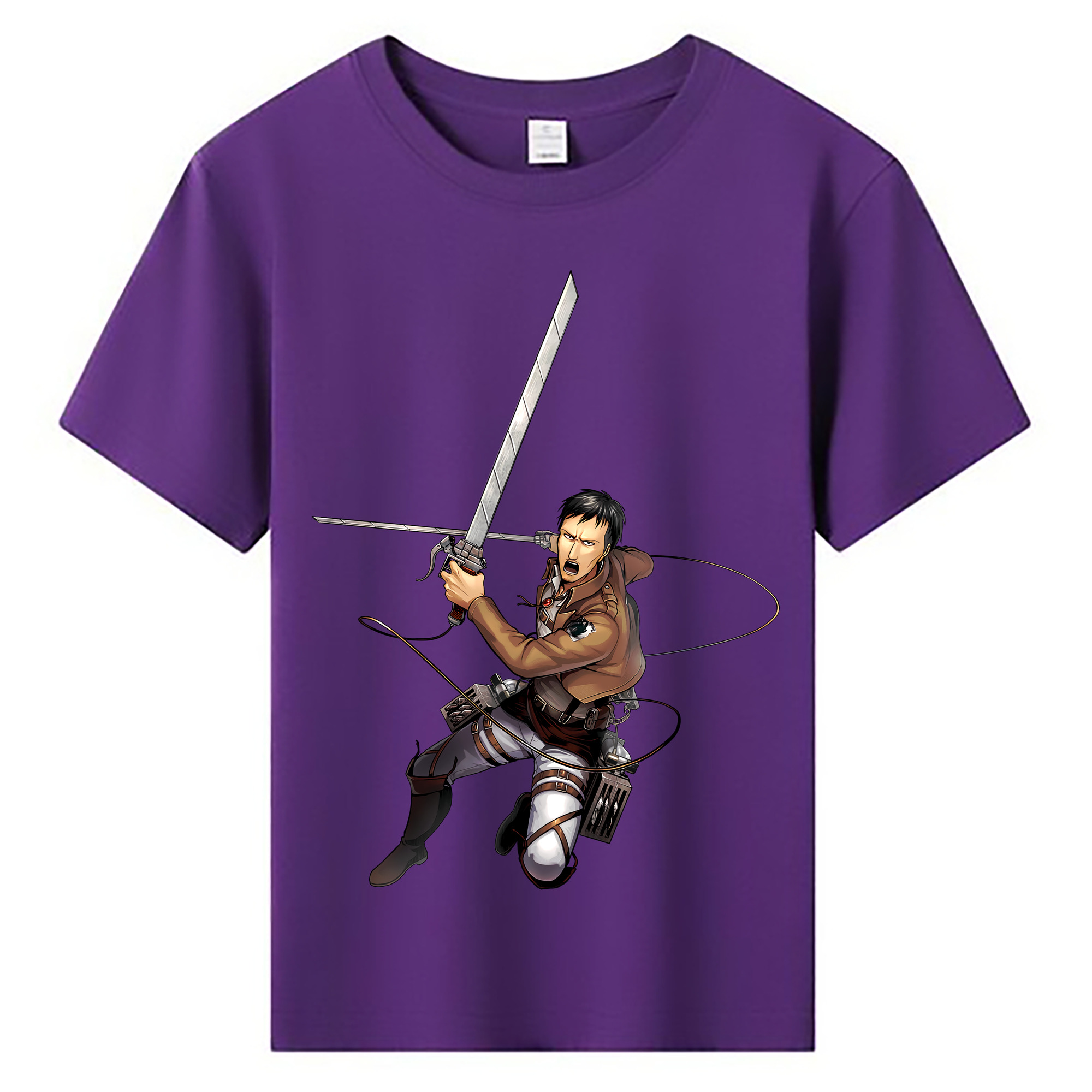 （画像用） 進撃の巨人 Attack on Titan 綿100％キッズTシャツ（フロントプリント）