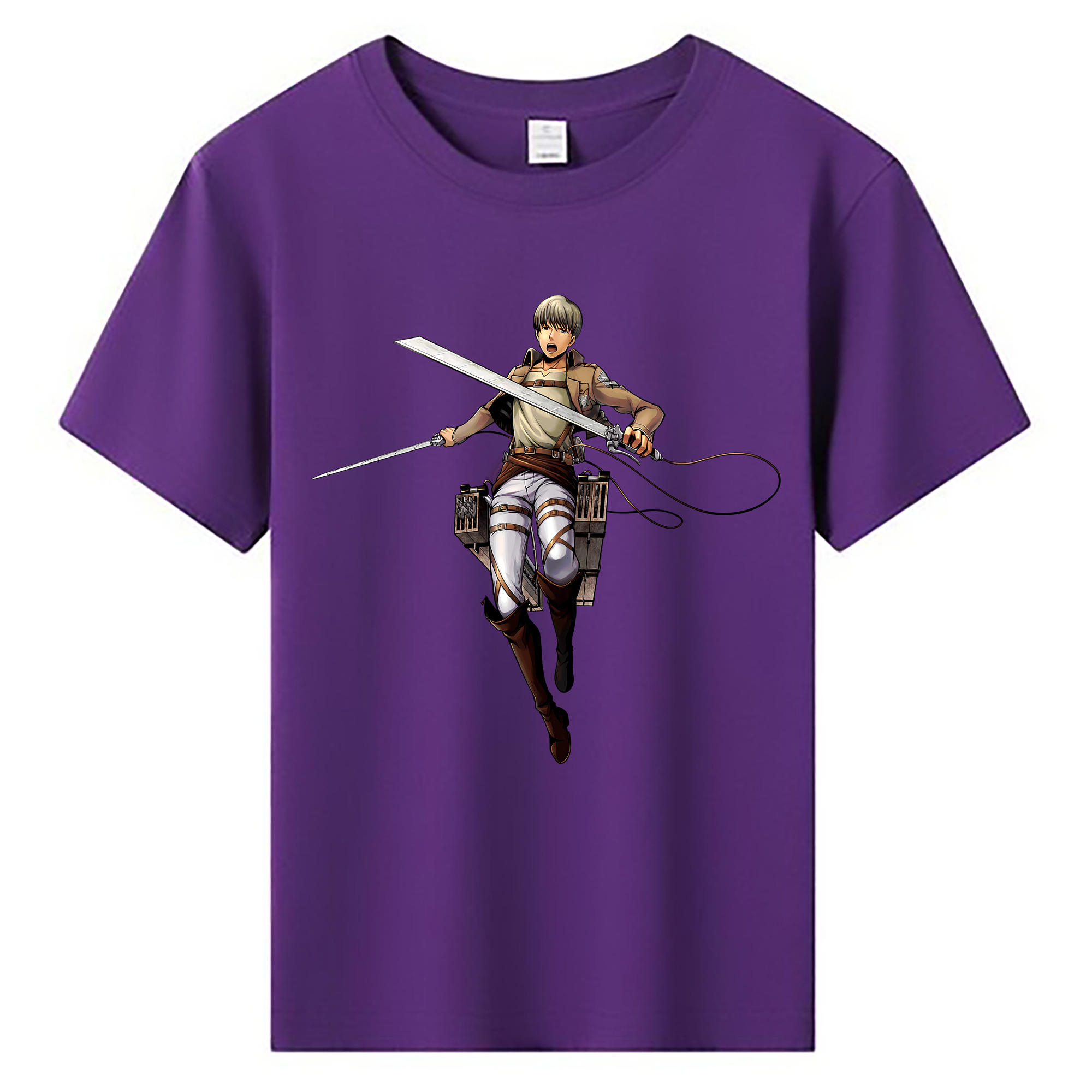 （画像用） 進撃の巨人 Attack on Titan 綿100％キッズTシャツ（フロントプリント）