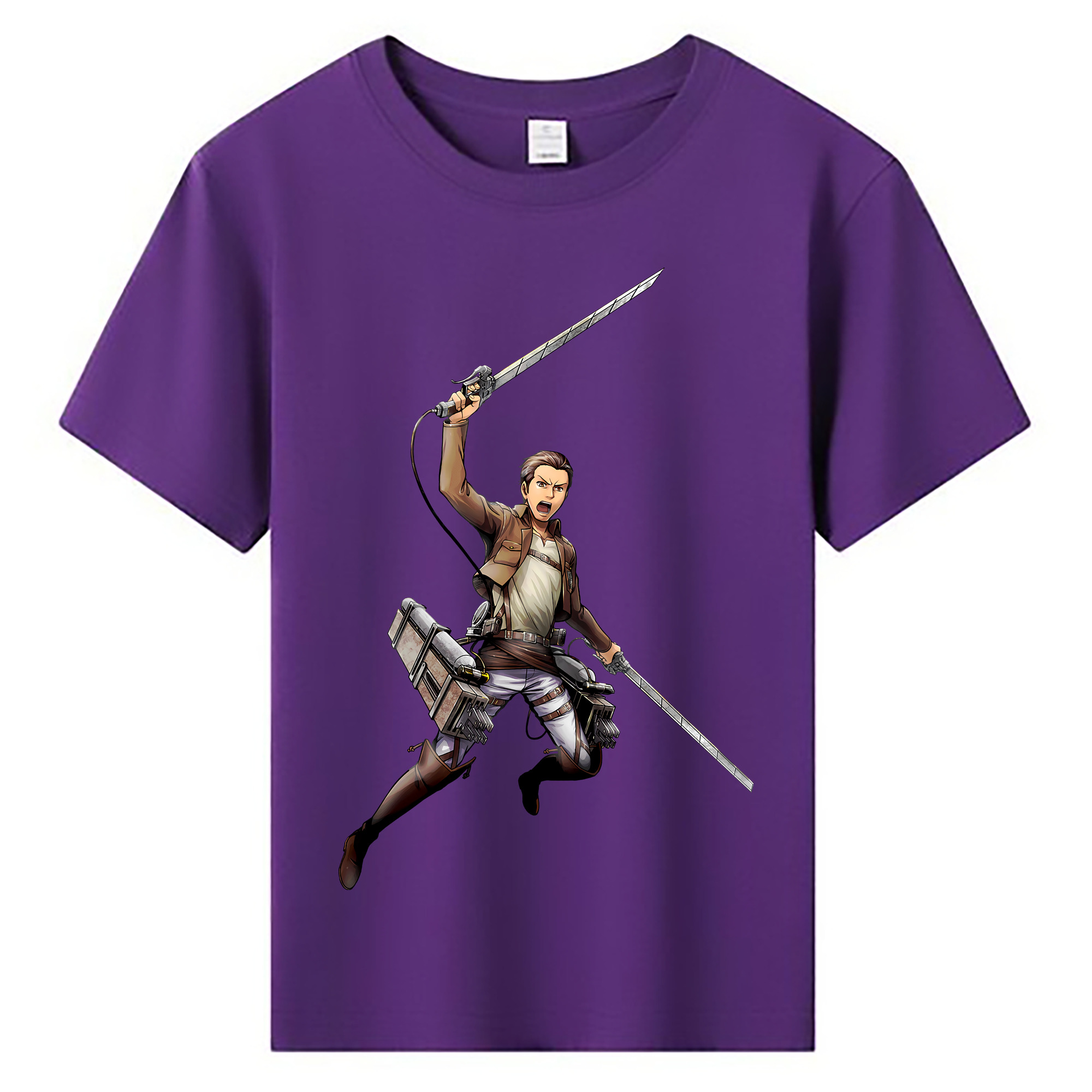 （画像用） 進撃の巨人 Attack on Titan 綿100％キッズTシャツ（フロントプリント）