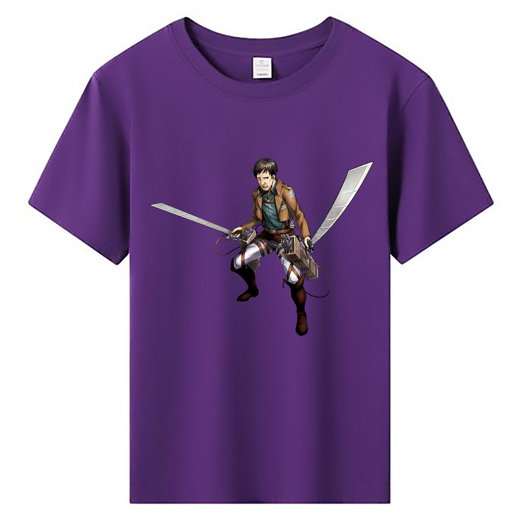 （画像用） 進撃の巨人 Attack on Titan 綿100％キッズTシャツ（フロントプリント）