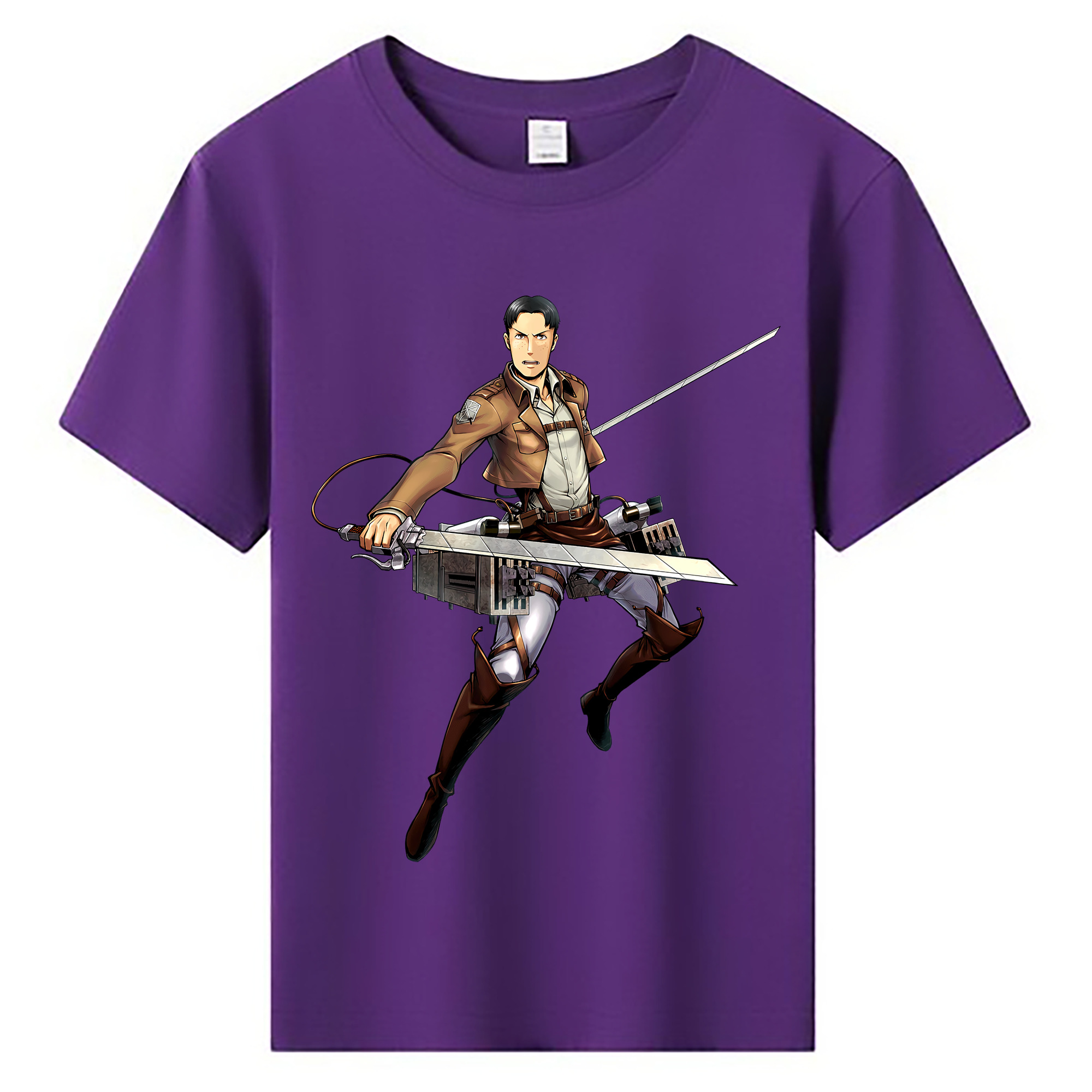 （画像用） 進撃の巨人 Attack on Titan 綿100％キッズTシャツ（フロントプリント）