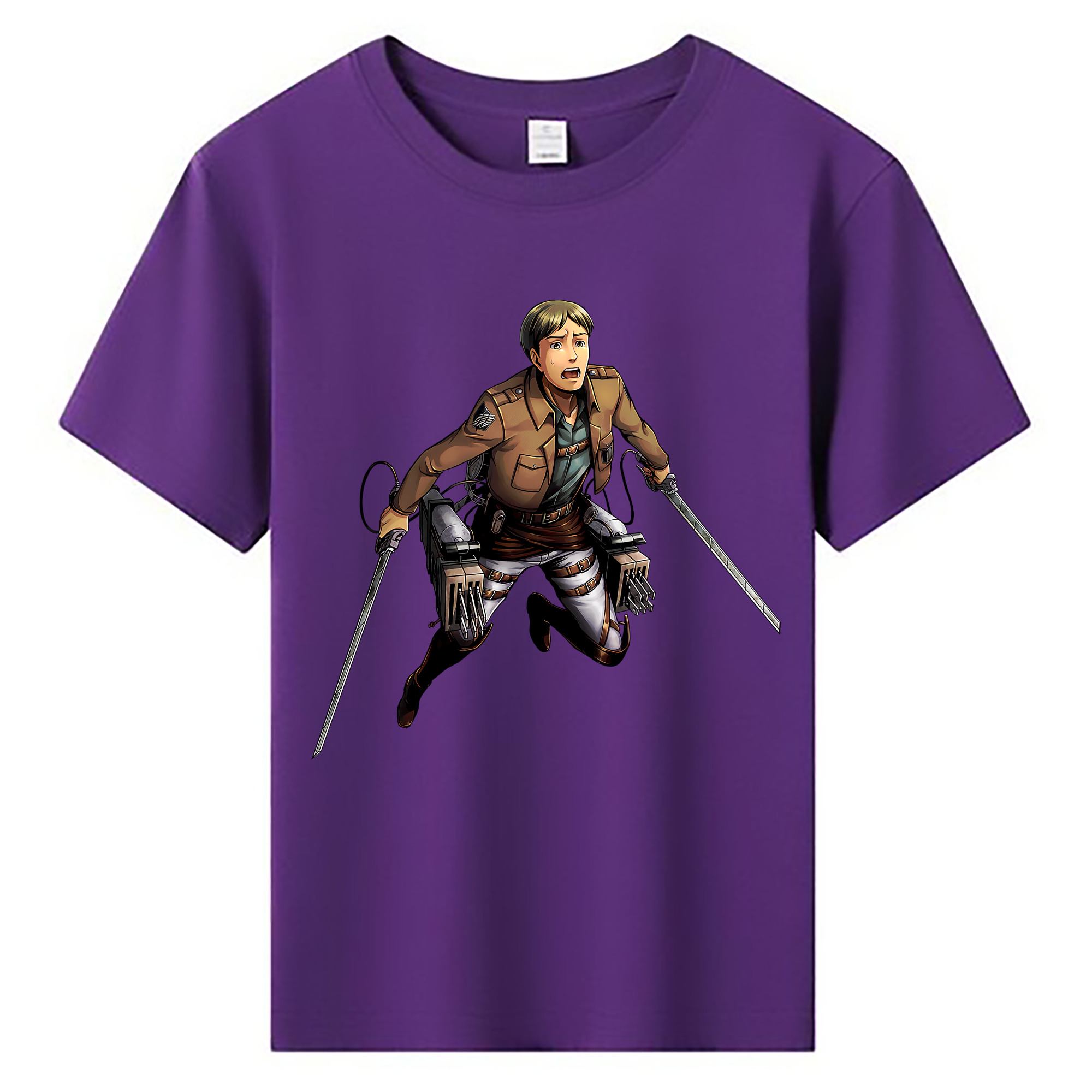 （画像用） 進撃の巨人 Attack on Titan 綿100％キッズTシャツ（フロントプリント）