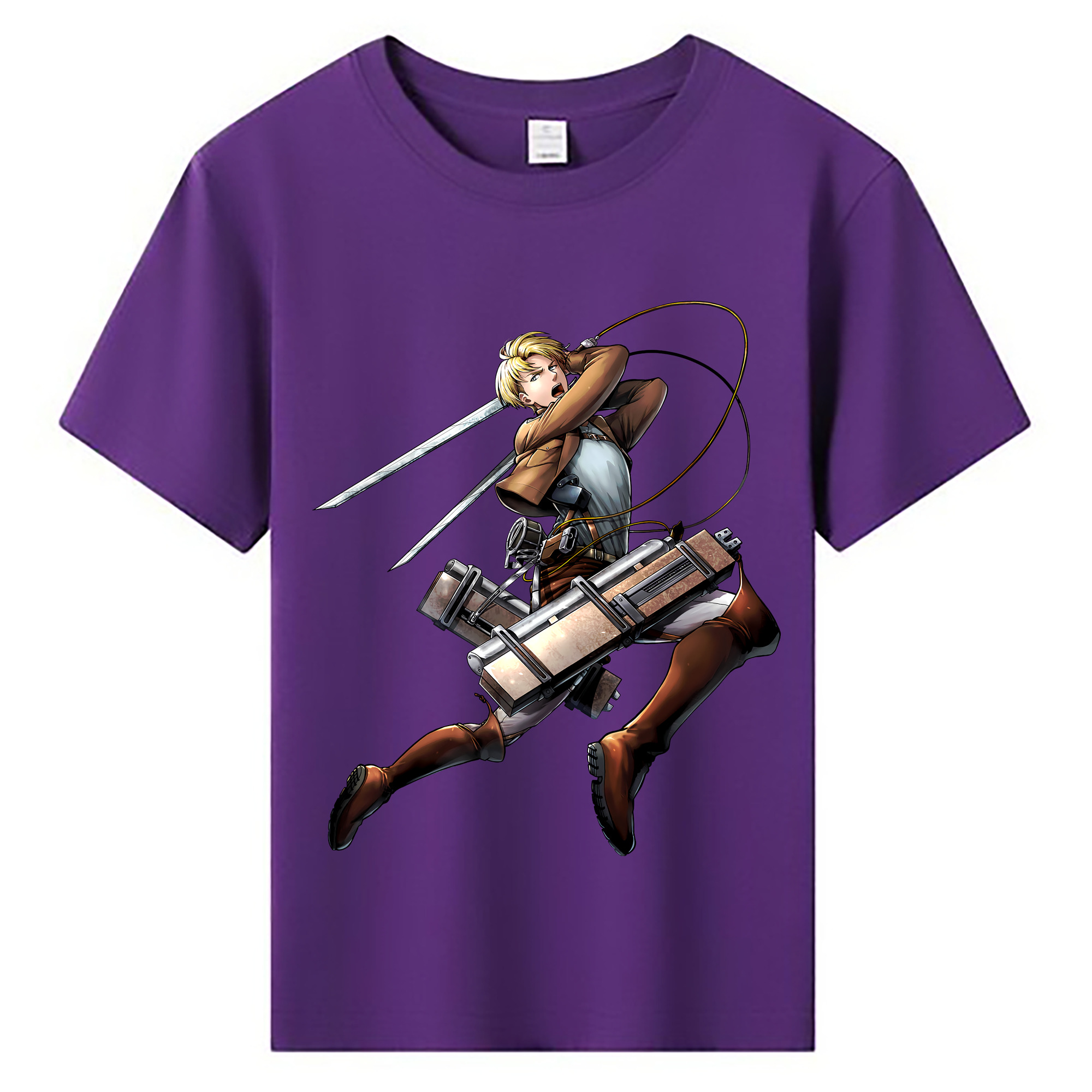 （画像用） 進撃の巨人 Attack on Titan 綿100％キッズTシャツ（フロントプリント）