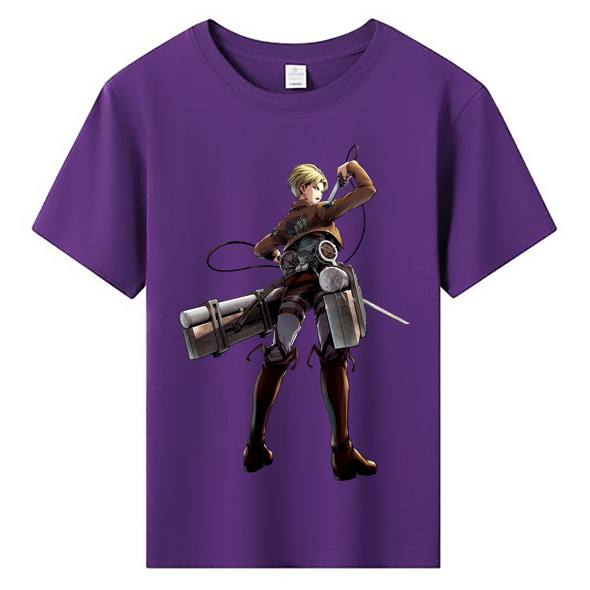 （画像用） 進撃の巨人 Attack on Titan 綿100％キッズTシャツ（フロントプリント）