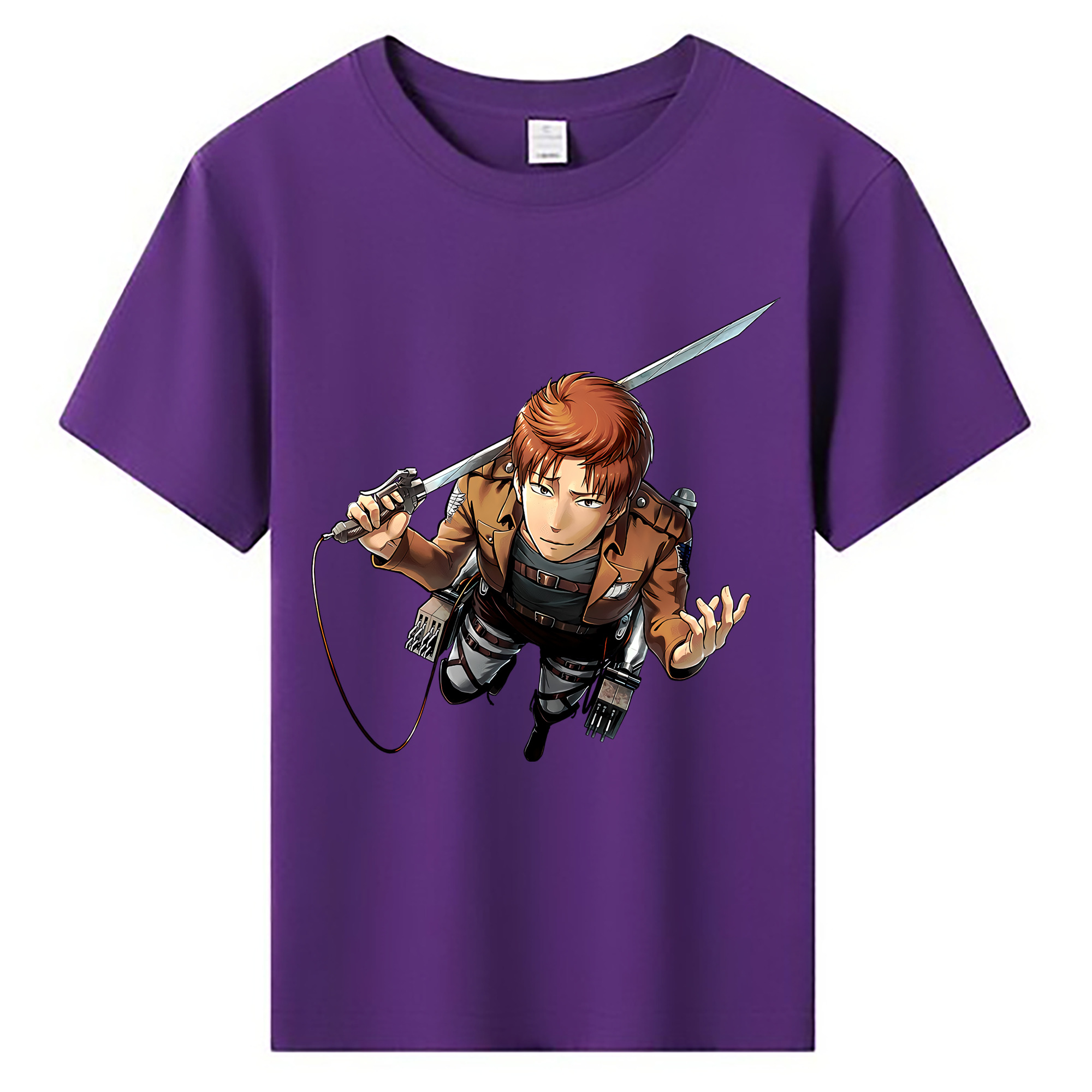 （画像用） 進撃の巨人 Attack on Titan 綿100％キッズTシャツ（フロントプリント）