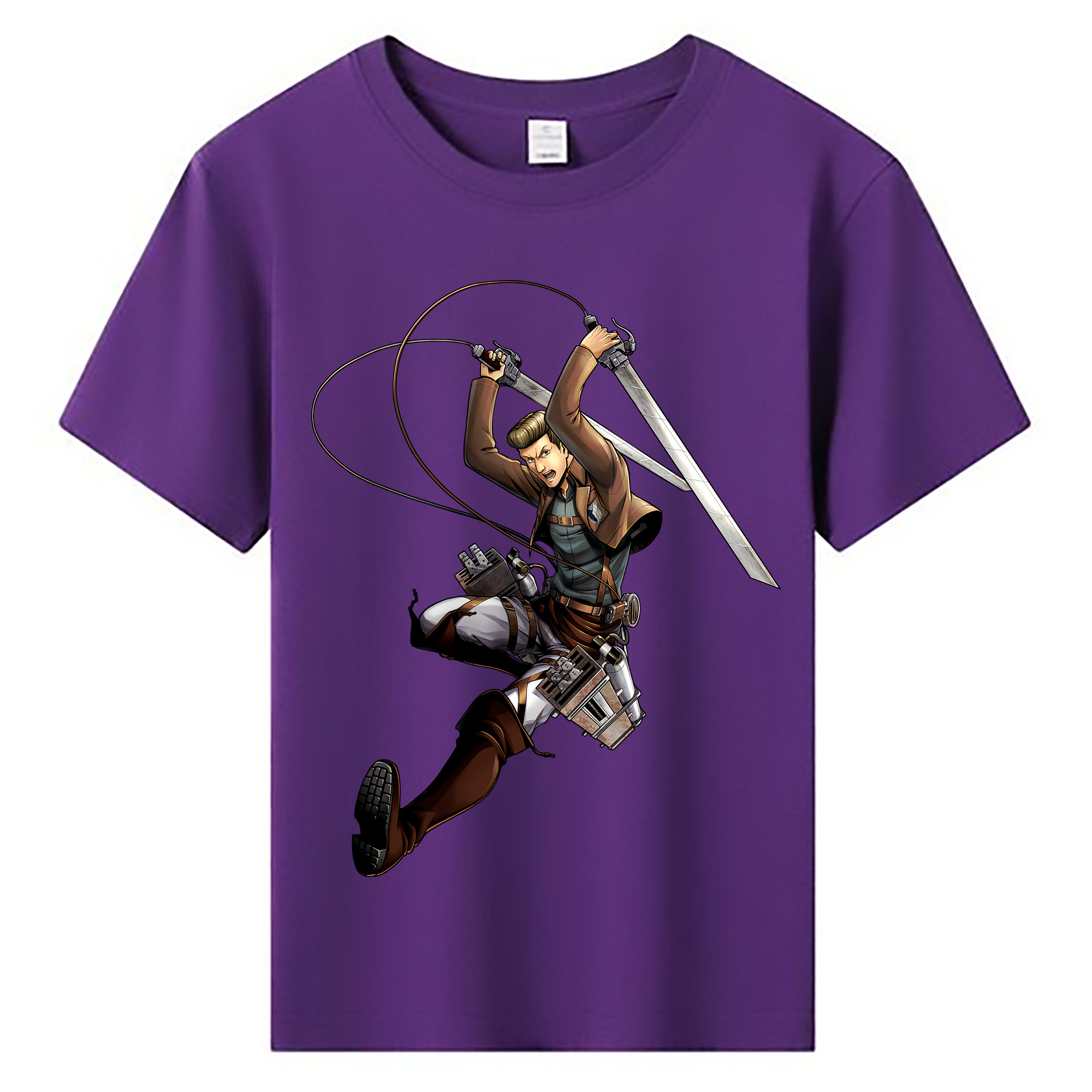 （画像用） 進撃の巨人 Attack on Titan 綿100％キッズTシャツ（フロントプリント）
