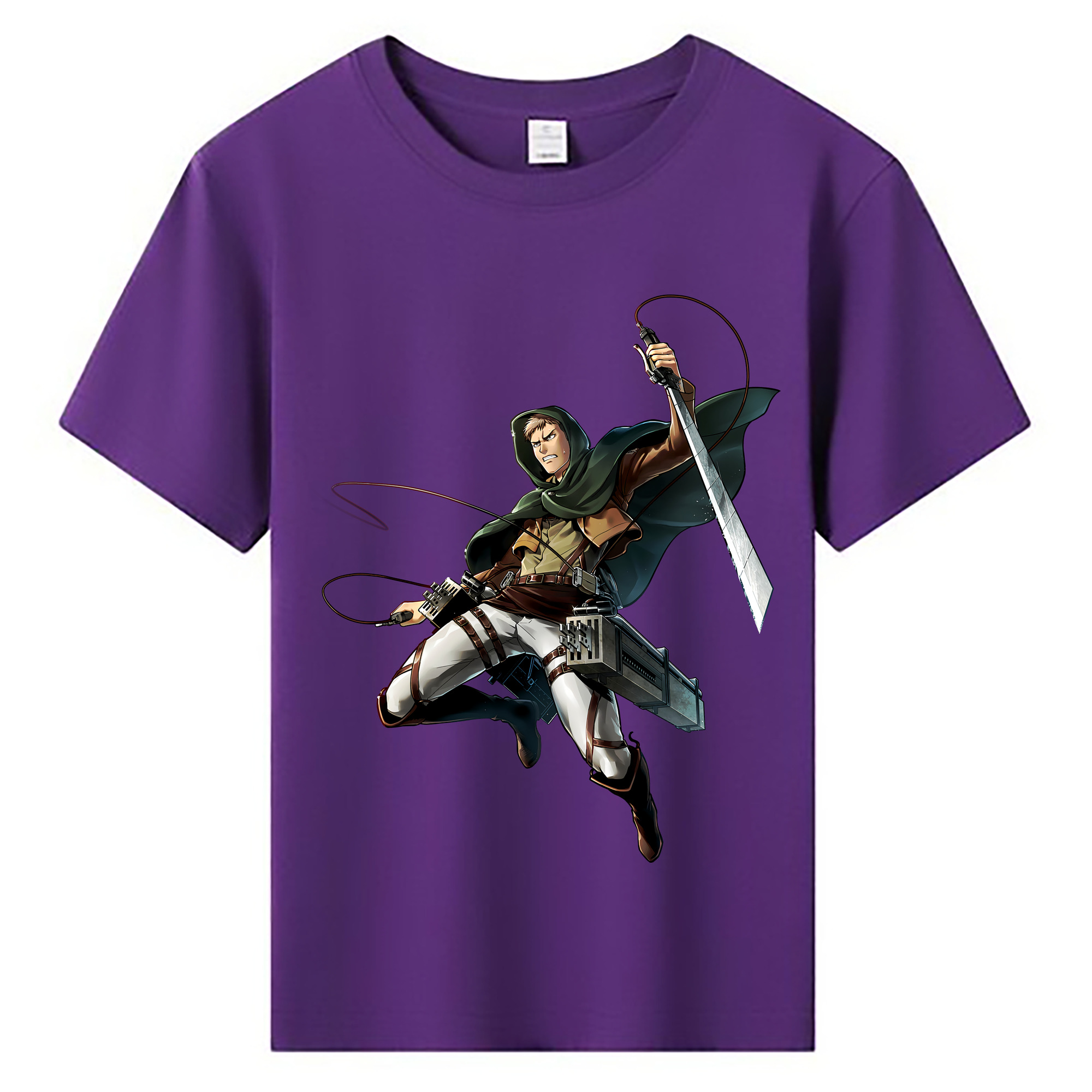 （画像用） 進撃の巨人 Attack on Titan 綿100％キッズTシャツ（フロントプリント）