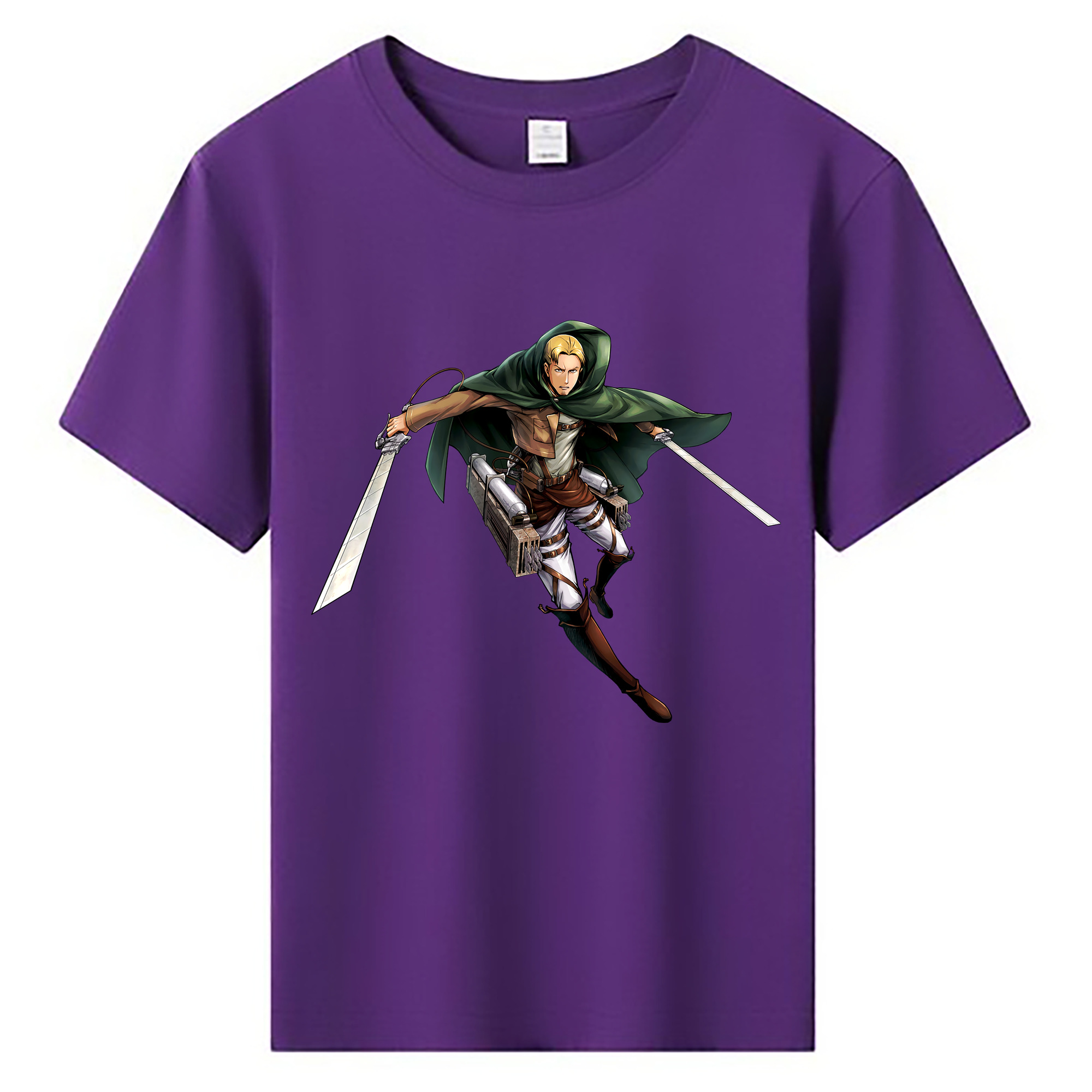 （画像用） 進撃の巨人 Attack on Titan 綿100％キッズTシャツ（フロントプリント）