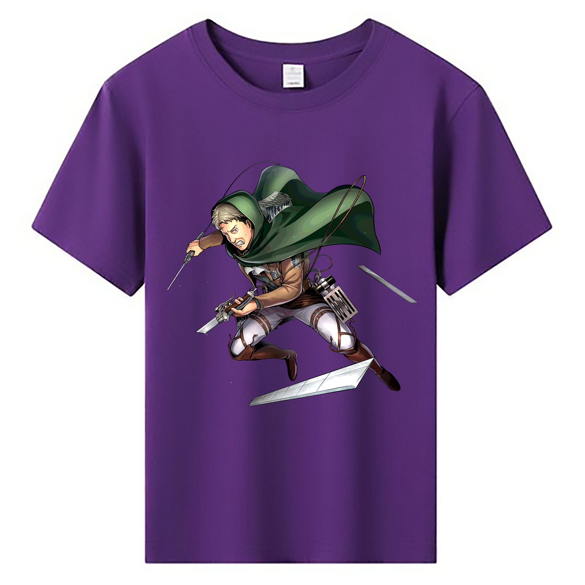 （画像用） 進撃の巨人 Attack on Titan 綿100％キッズTシャツ（フロントプリント）