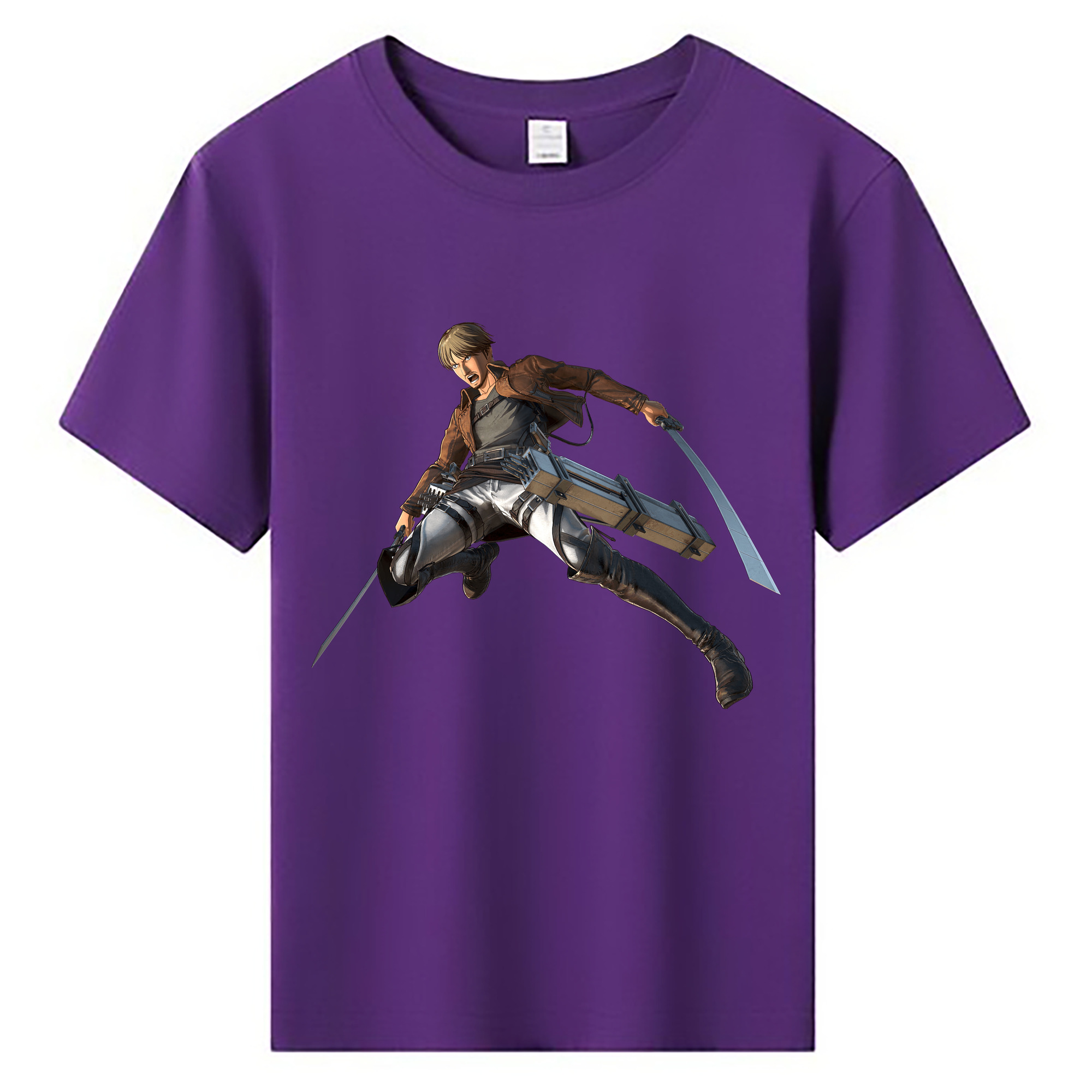 （画像用） 進撃の巨人 Attack on Titan 綿100％キッズTシャツ（フロントプリント）