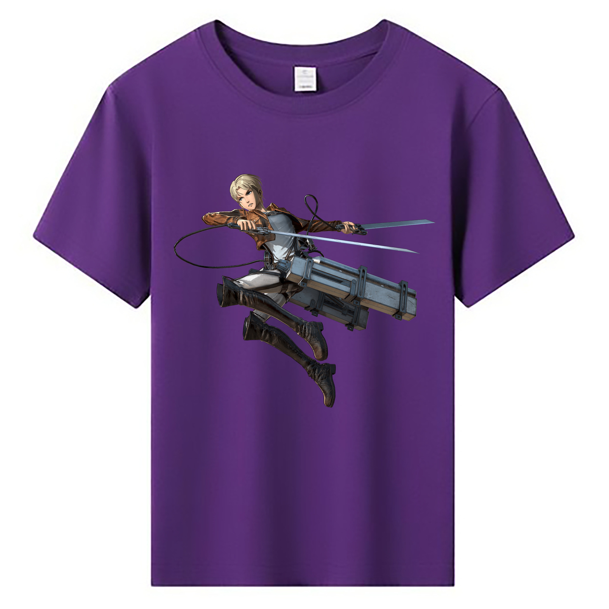 （画像用） 進撃の巨人 Attack on Titan 綿100％キッズTシャツ（フロントプリント）