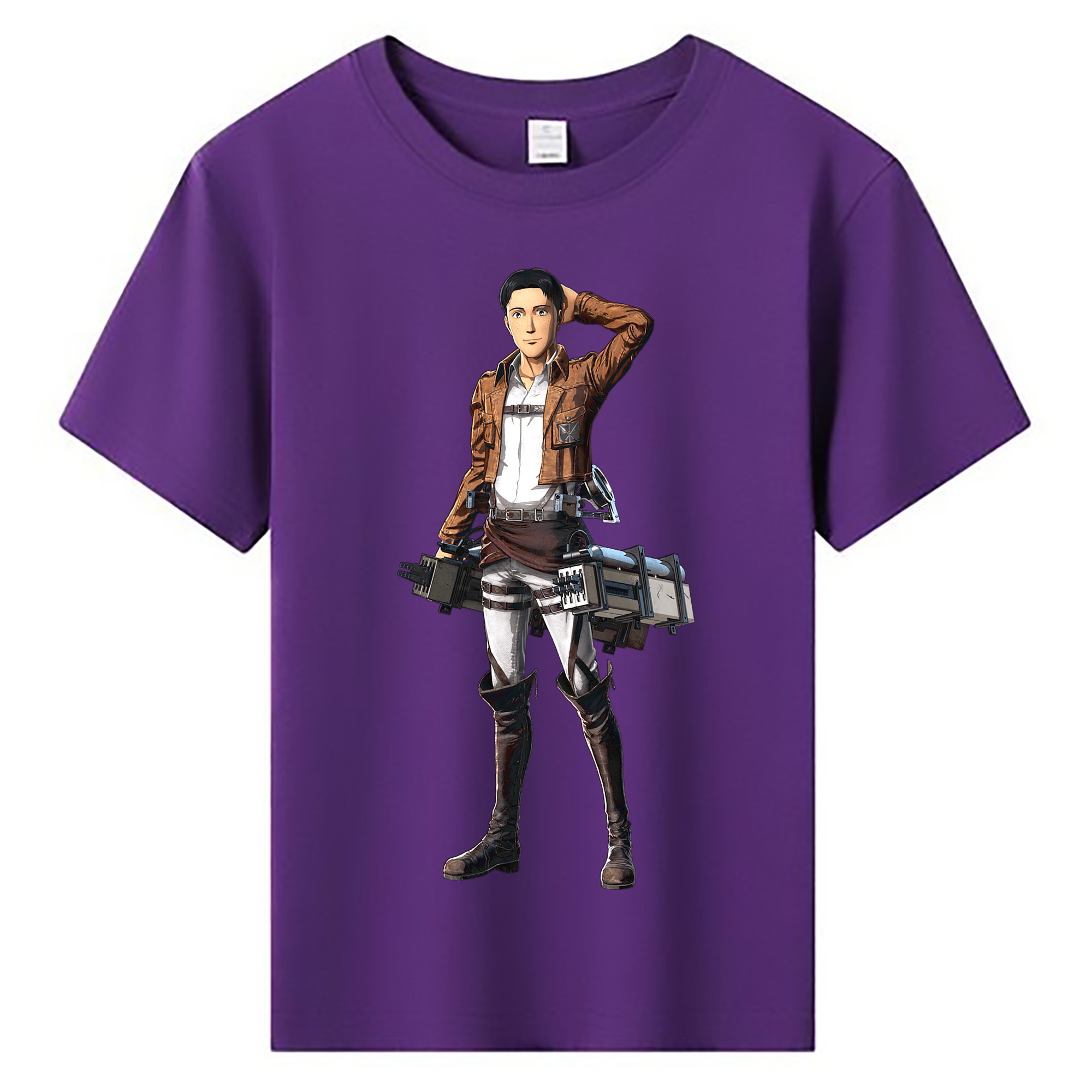 （画像用） 進撃の巨人 Attack on Titan 綿100％キッズTシャツ（フロントプリント）