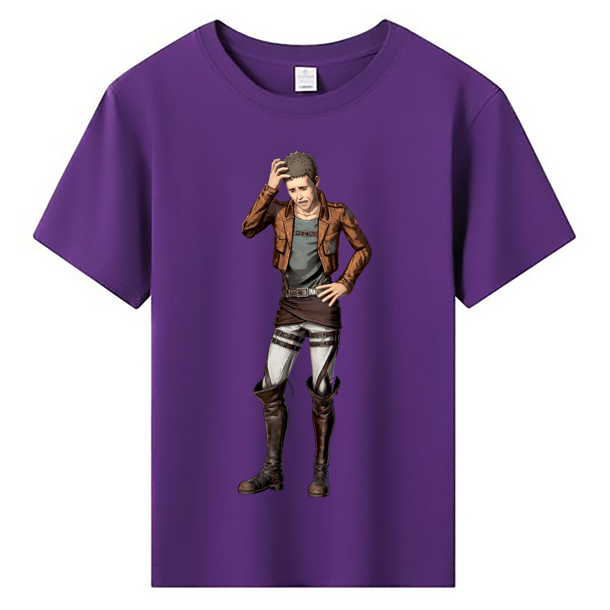 （画像用） 進撃の巨人 Attack on Titan 綿100％キッズTシャツ（フロントプリント）