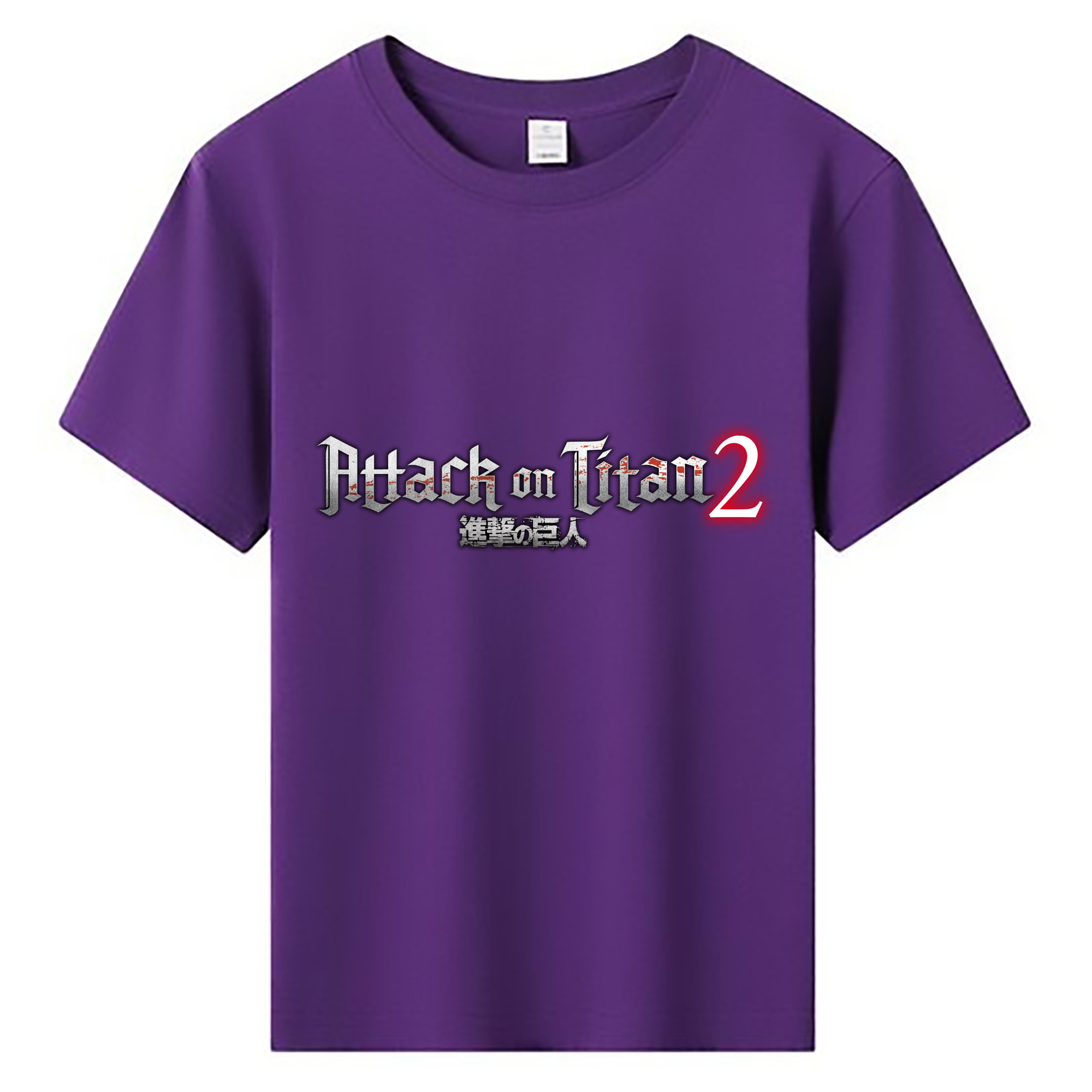 （画像用） 進撃の巨人 Attack on Titan 綿100％キッズTシャツ（フロントプリント）