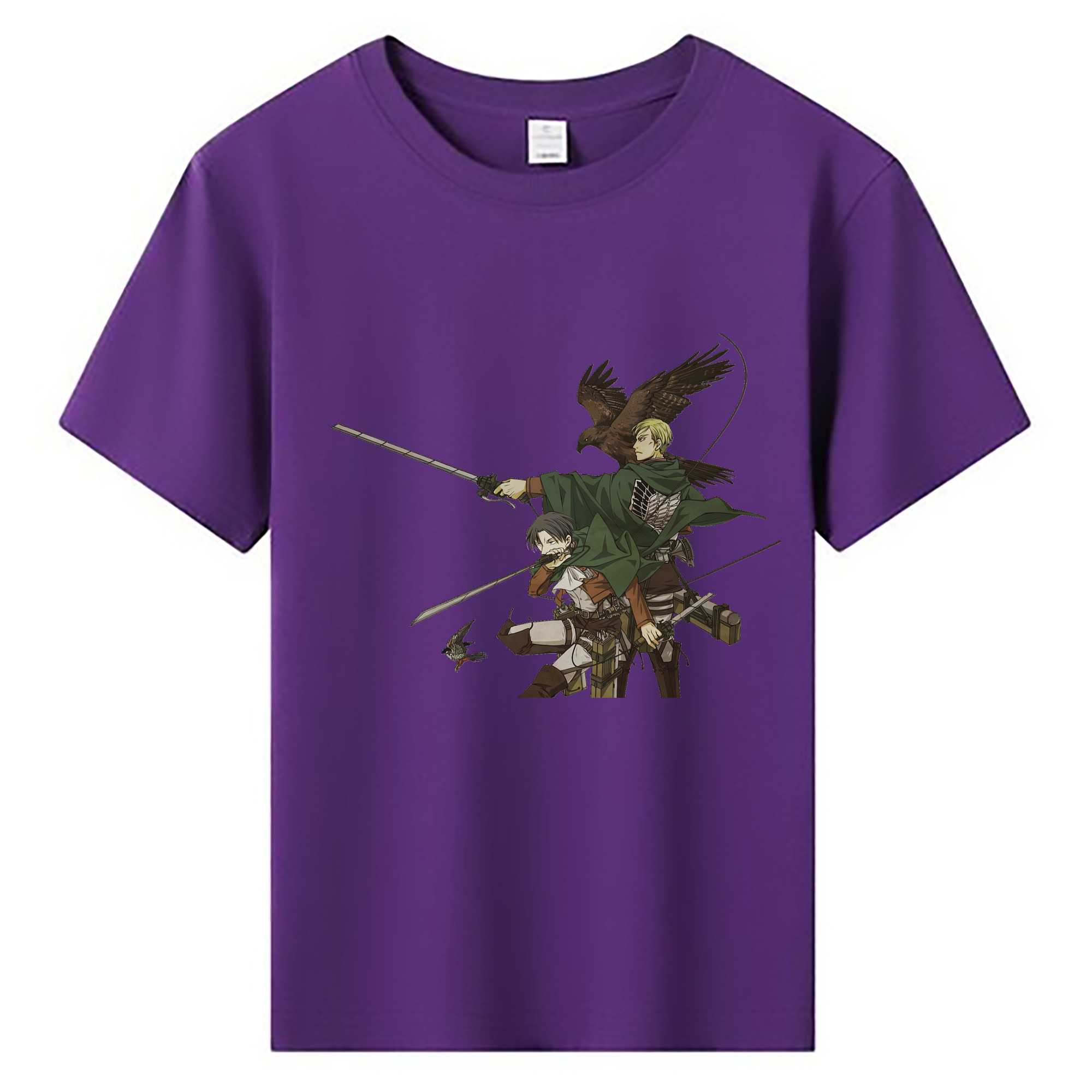 （画像用） 進撃の巨人 Attack on Titan 綿100％キッズTシャツ（フロントプリント）