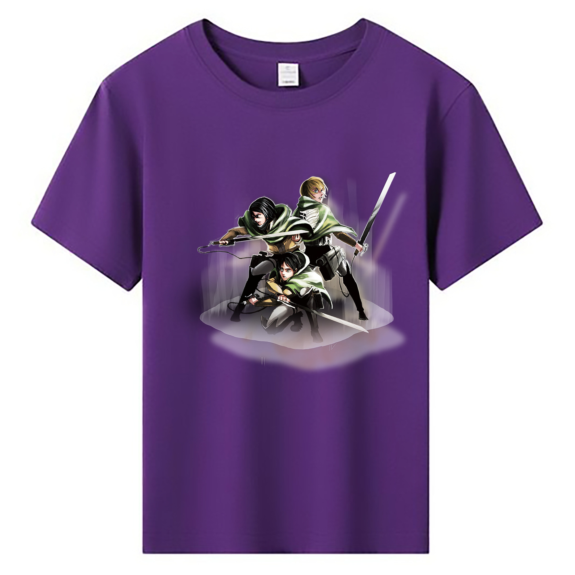 （画像用） 進撃の巨人 Attack on Titan 綿100％キッズTシャツ（フロントプリント）