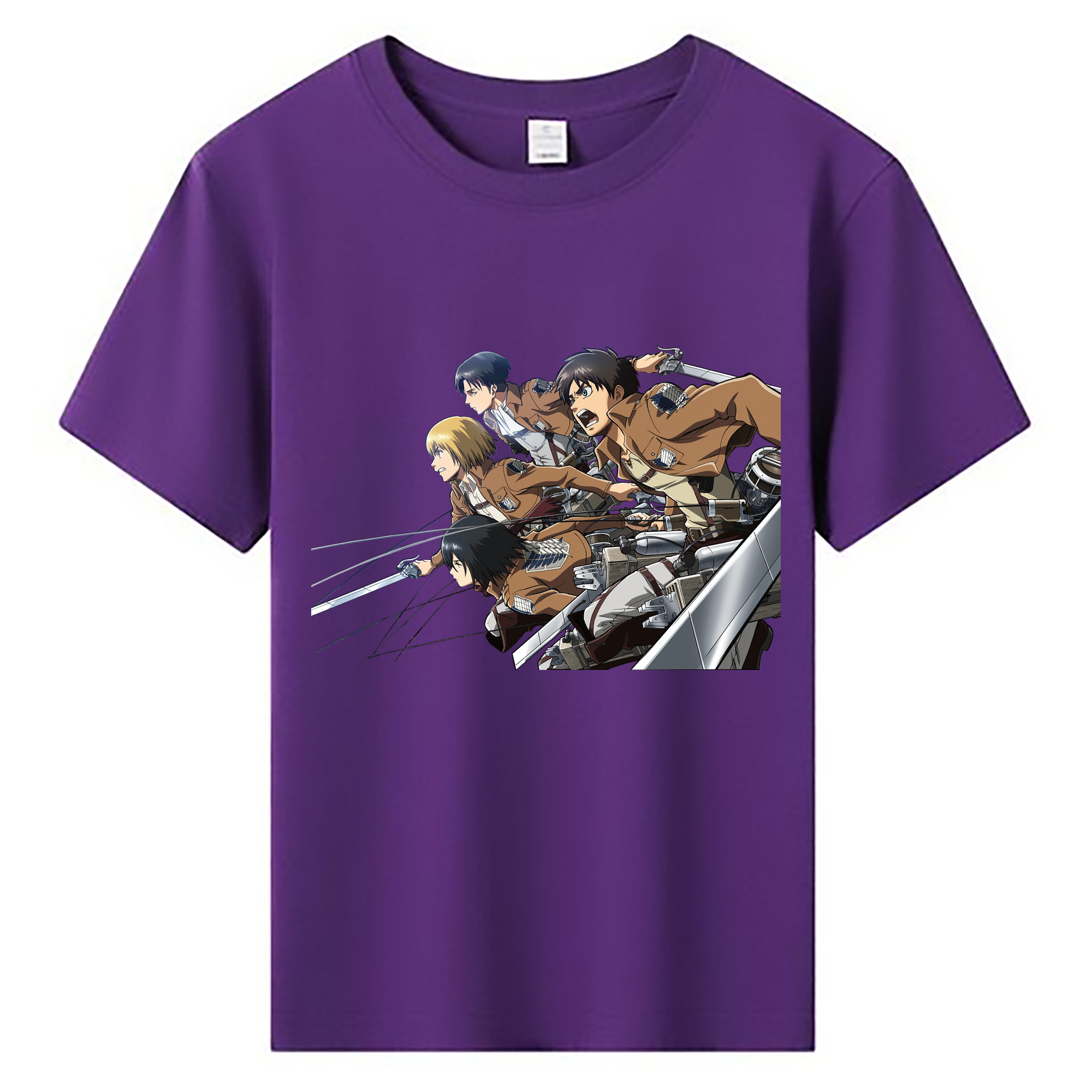 （画像用） 進撃の巨人 Attack on Titan 綿100％キッズTシャツ（フロントプリント）
