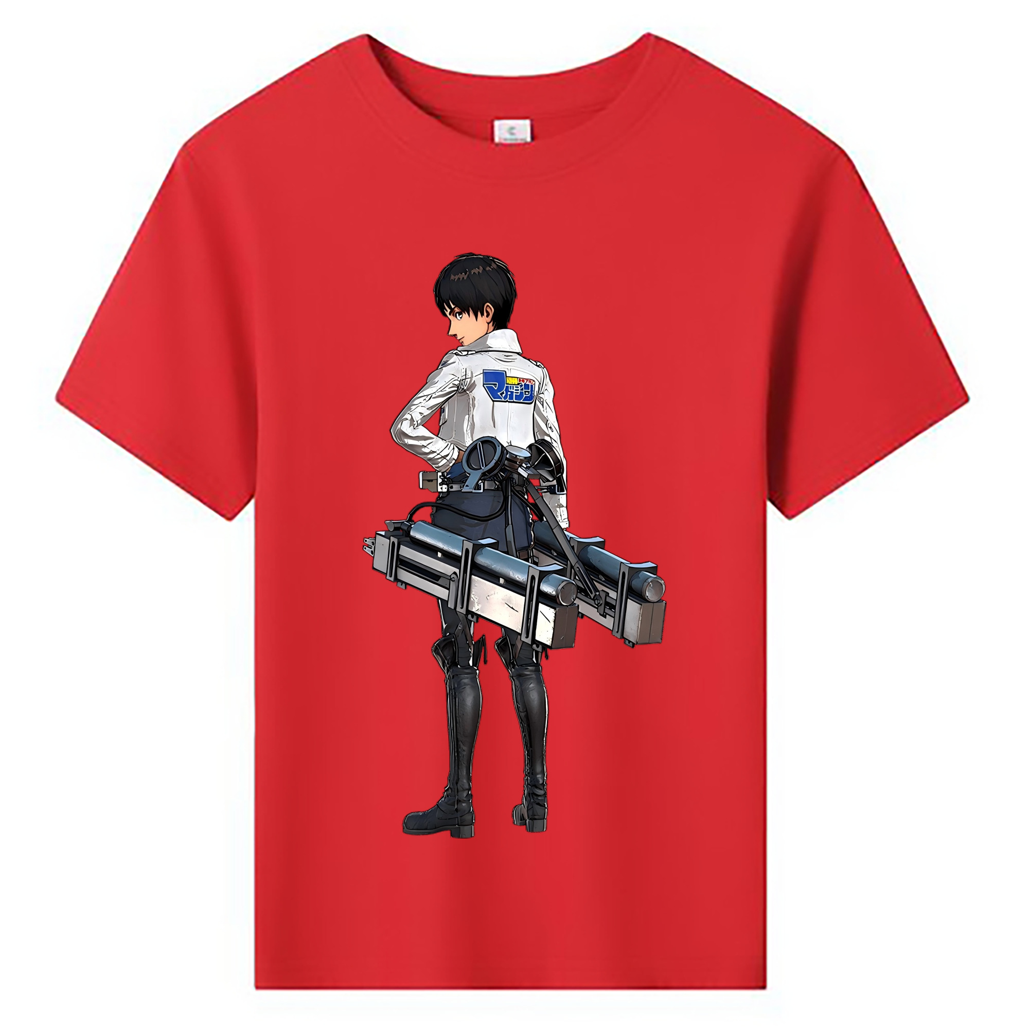 （画像用） 進撃の巨人 エレン･イェーガー Attack on Titan Eren Jäger 綿100％キッズTシャツ（フロントプリント）