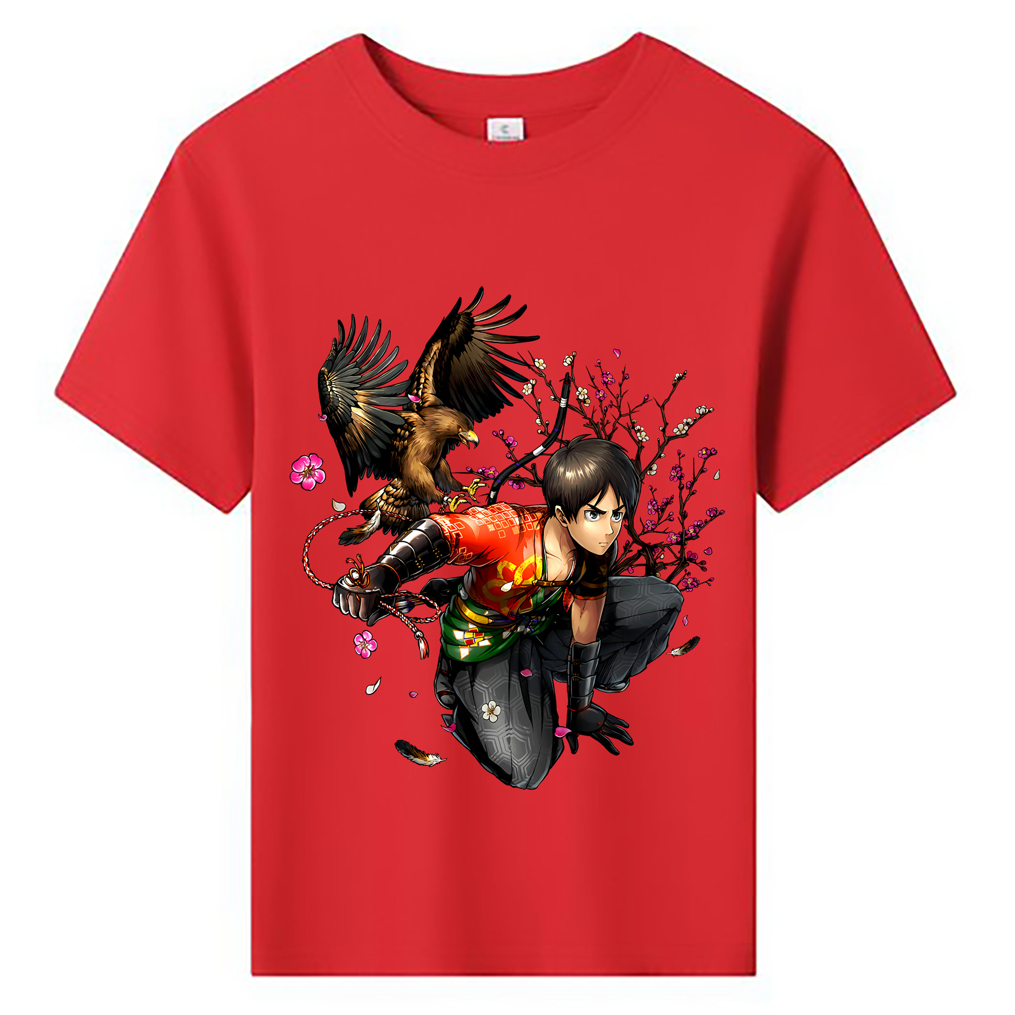 （画像用） 進撃の巨人 エレン･イェーガー Attack on Titan Eren Jäger 綿100％キッズTシャツ（フロントプリント）