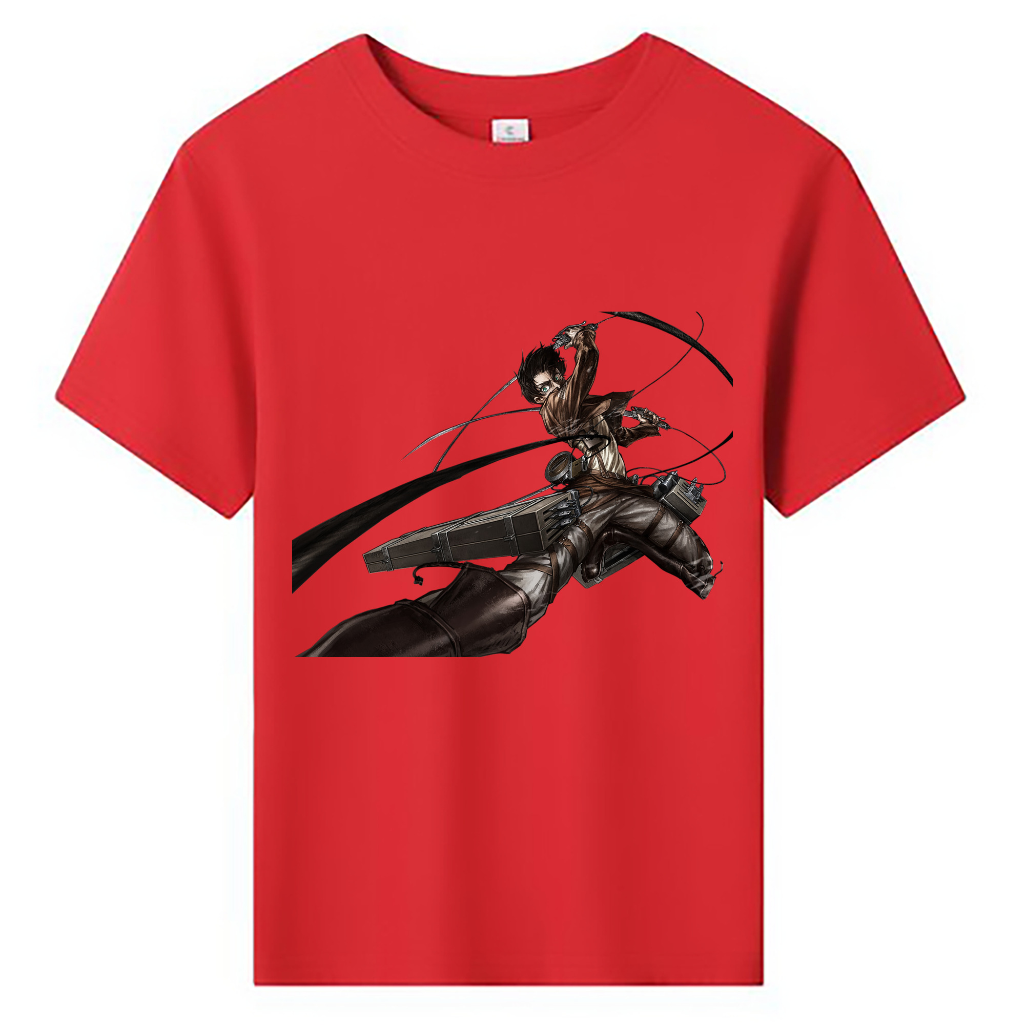 （画像用） 進撃の巨人 エレン･イェーガー Attack on Titan Eren Jäger 綿100％キッズTシャツ（フロントプリント）