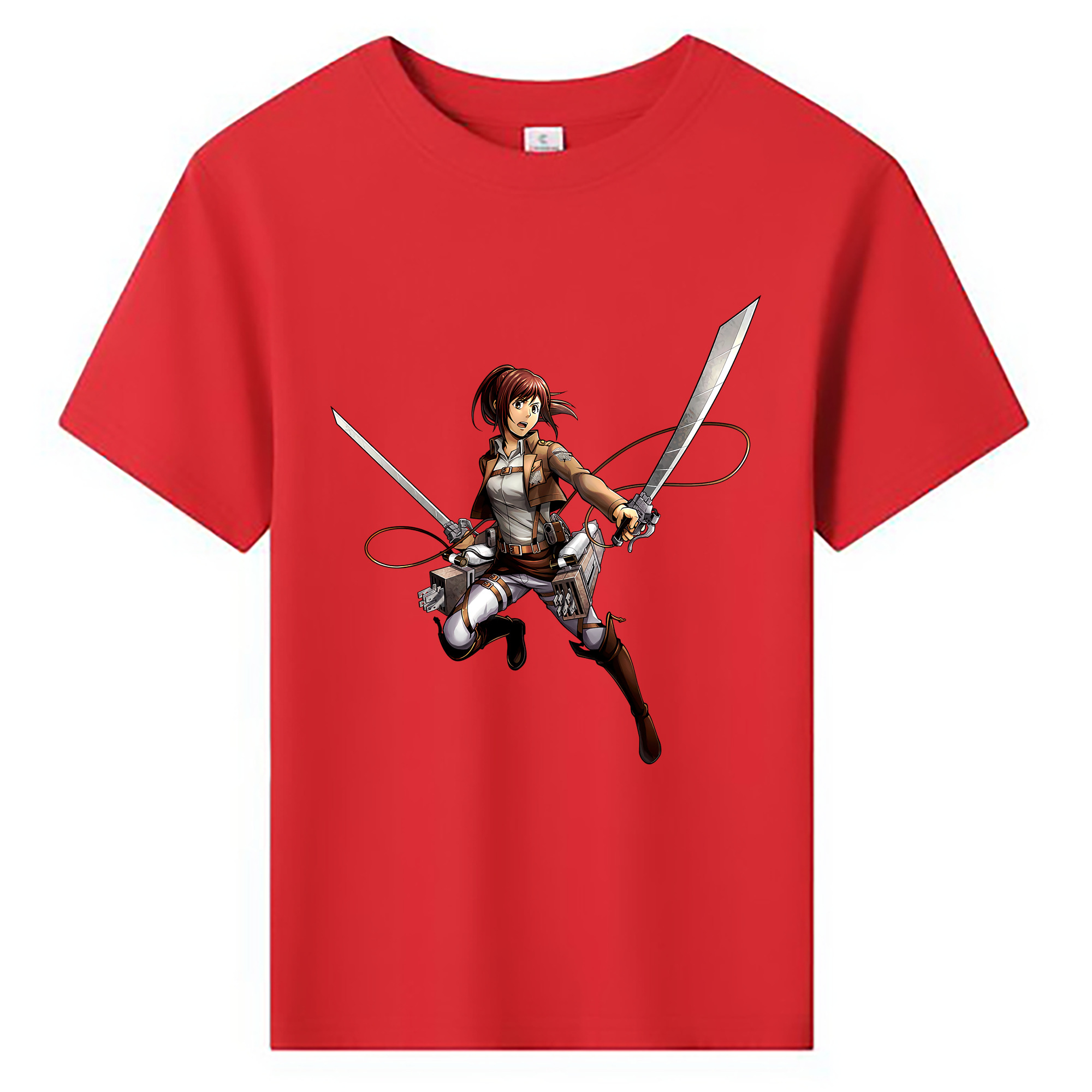 （画像用） 進撃の巨人 サシャ·ブラウス Attack on Titan Sasha Blaus 綿100％キッズTシャツ（フロントプリント）