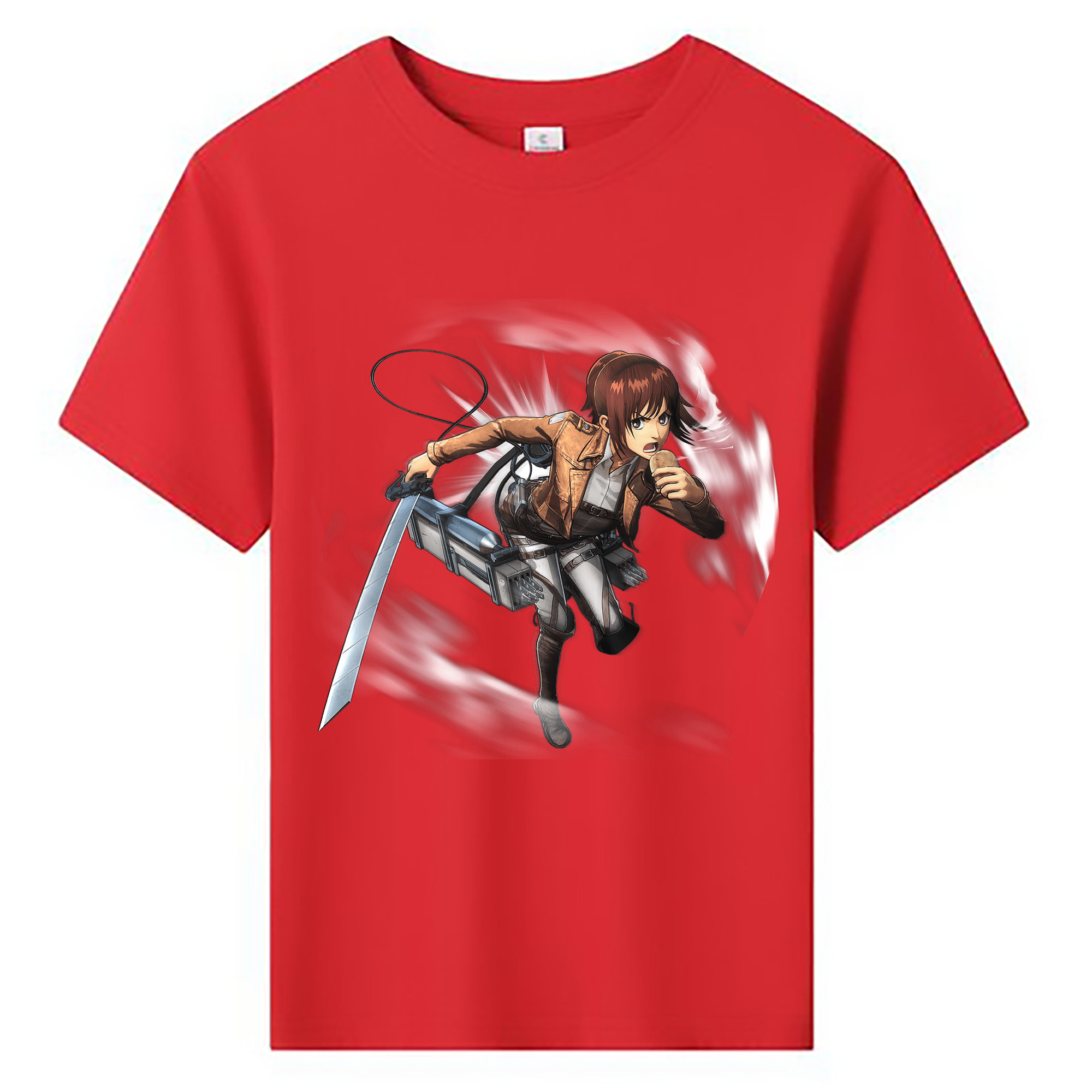 （画像用） 進撃の巨人 サシャ·ブラウス Attack on Titan Sasha Blaus 綿100％キッズTシャツ（フロントプリント）
