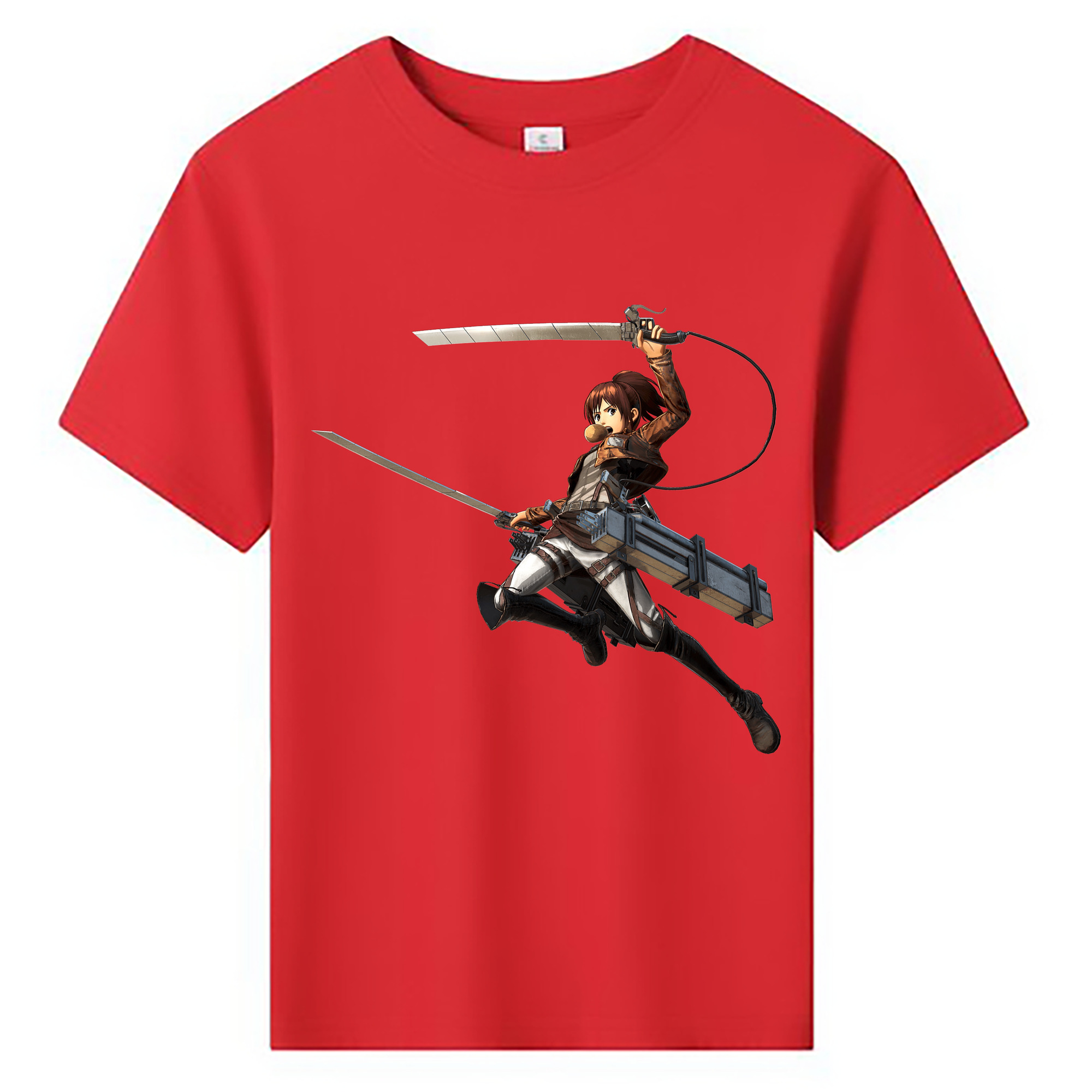 （画像用） 進撃の巨人 サシャ·ブラウス Attack on Titan Sasha Blaus 綿100％キッズTシャツ（フロントプリント）