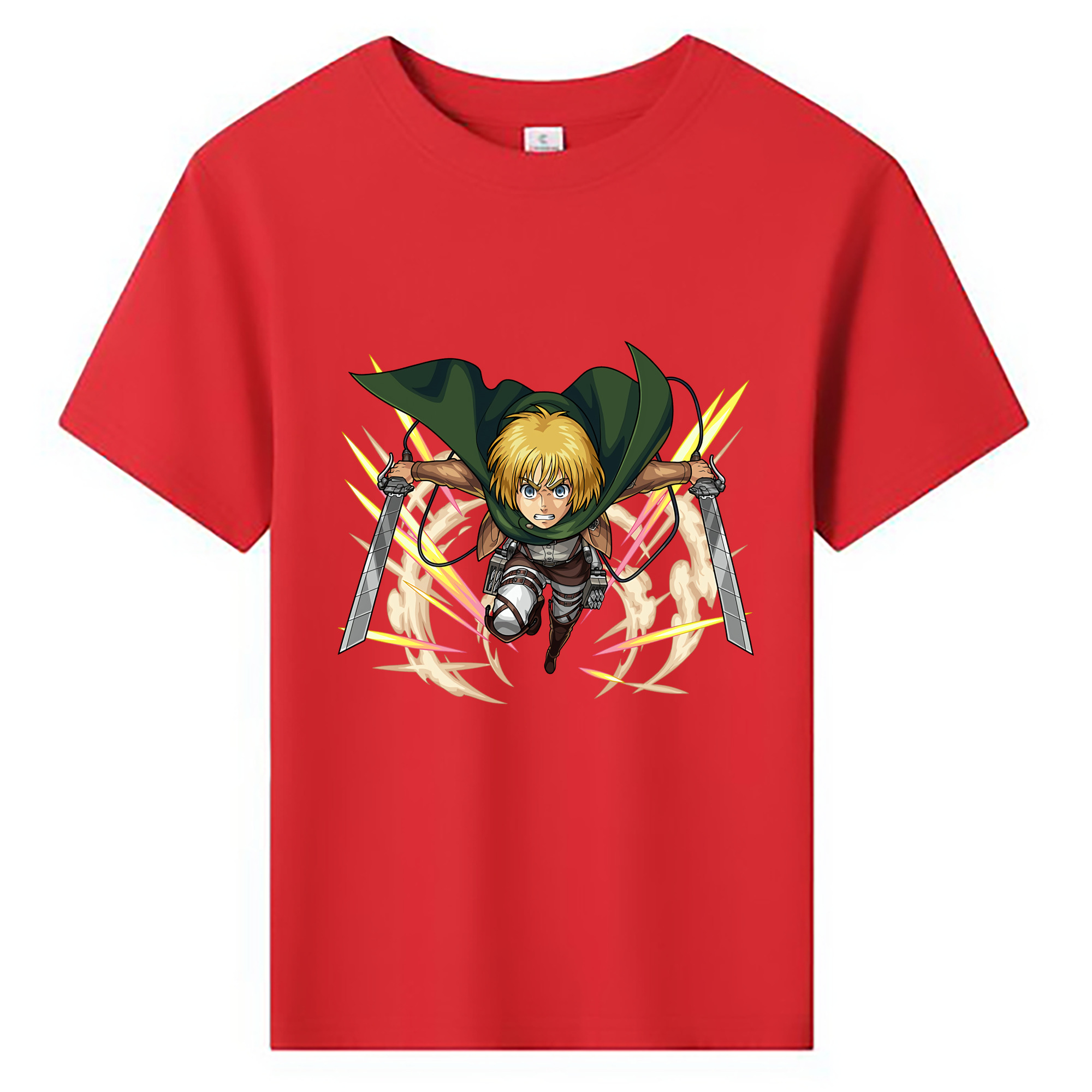 （画像用） 進撃の巨人 アルミン·アルレルト Attack on Titan Armin Arlert 綿100％キッズTシャツ（フロントプリント）