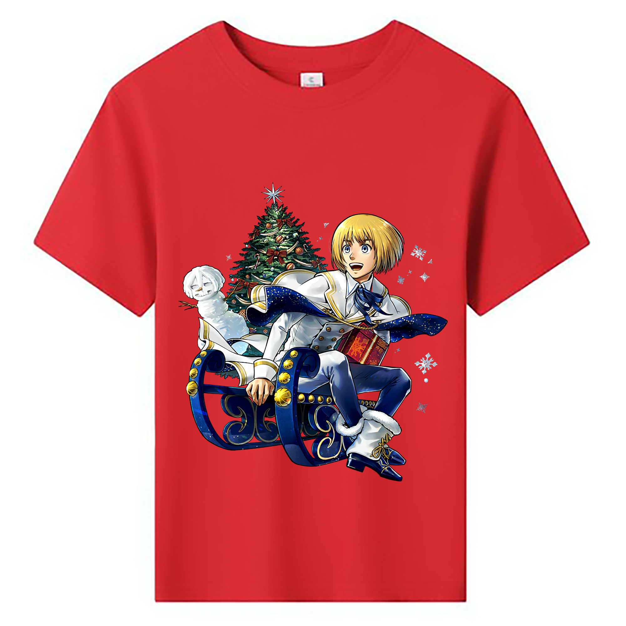 （画像用） 進撃の巨人 アルミン·アルレルト Attack on Titan Armin Arlert 綿100％キッズTシャツ（フロントプリント）