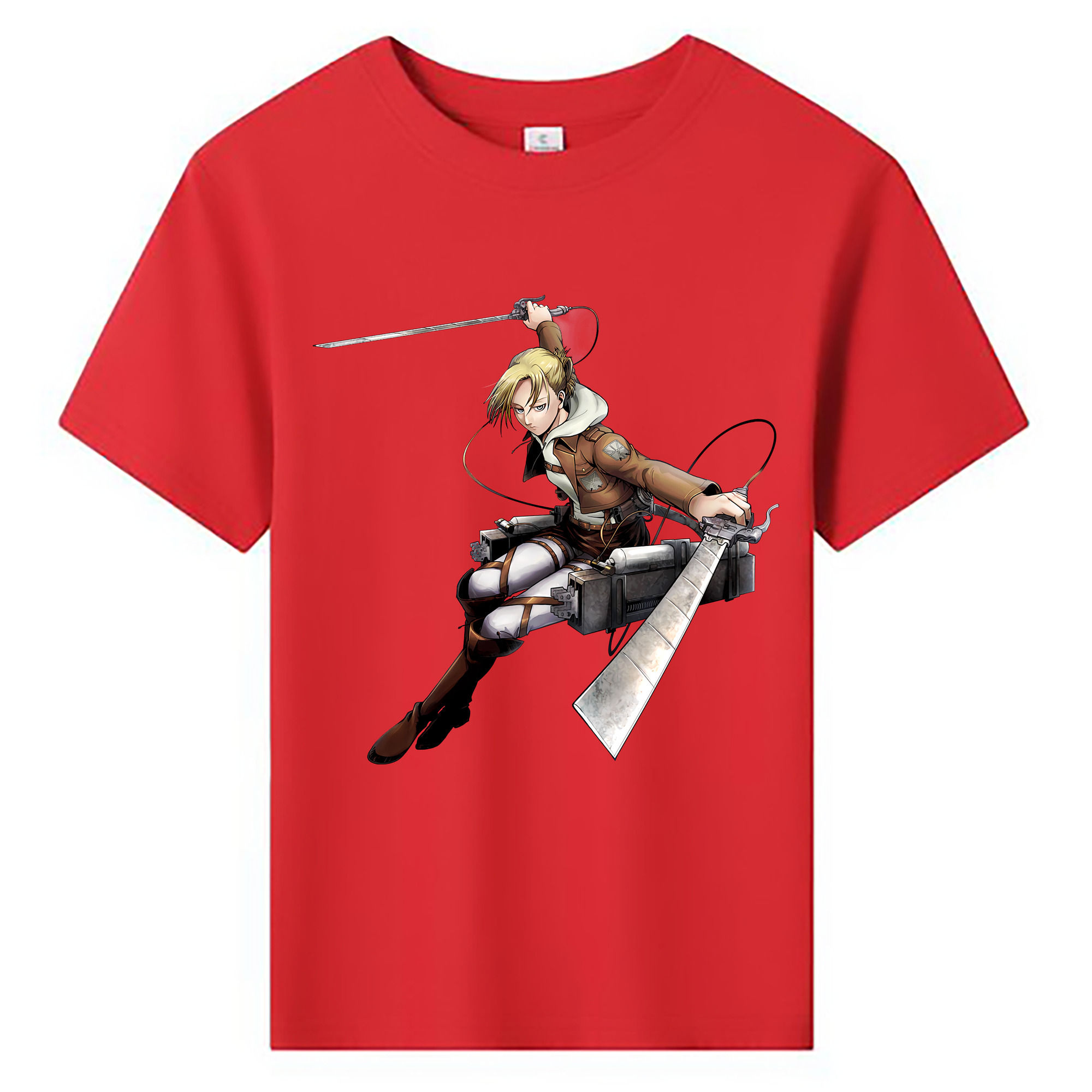 （画像用） 進撃の巨人 アニ・レオンハート Attack on Titan Annie Leonhart 綿100％キッズTシャツ（フロントプリント）
