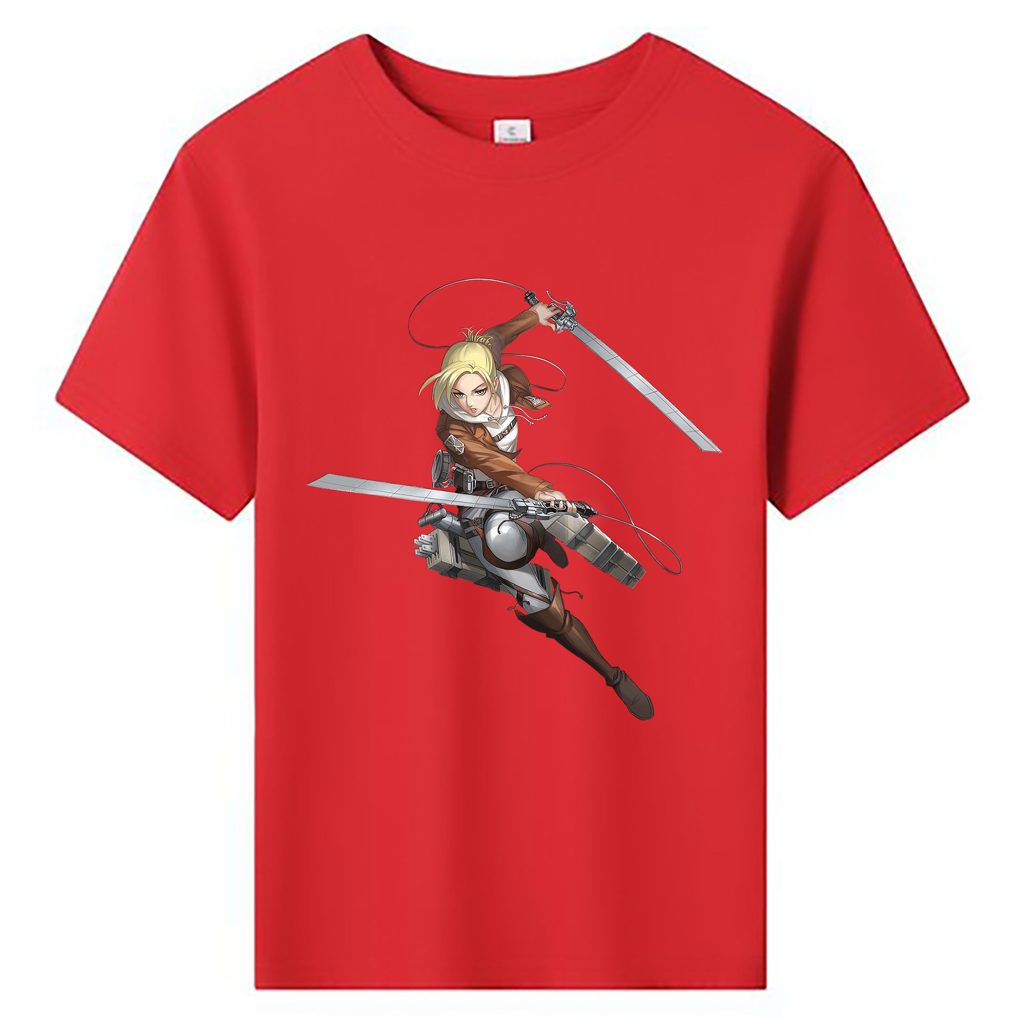 （画像用） 進撃の巨人 アニ・レオンハート Attack on Titan Annie Leonhart 綿100％キッズTシャツ（フロントプリント）