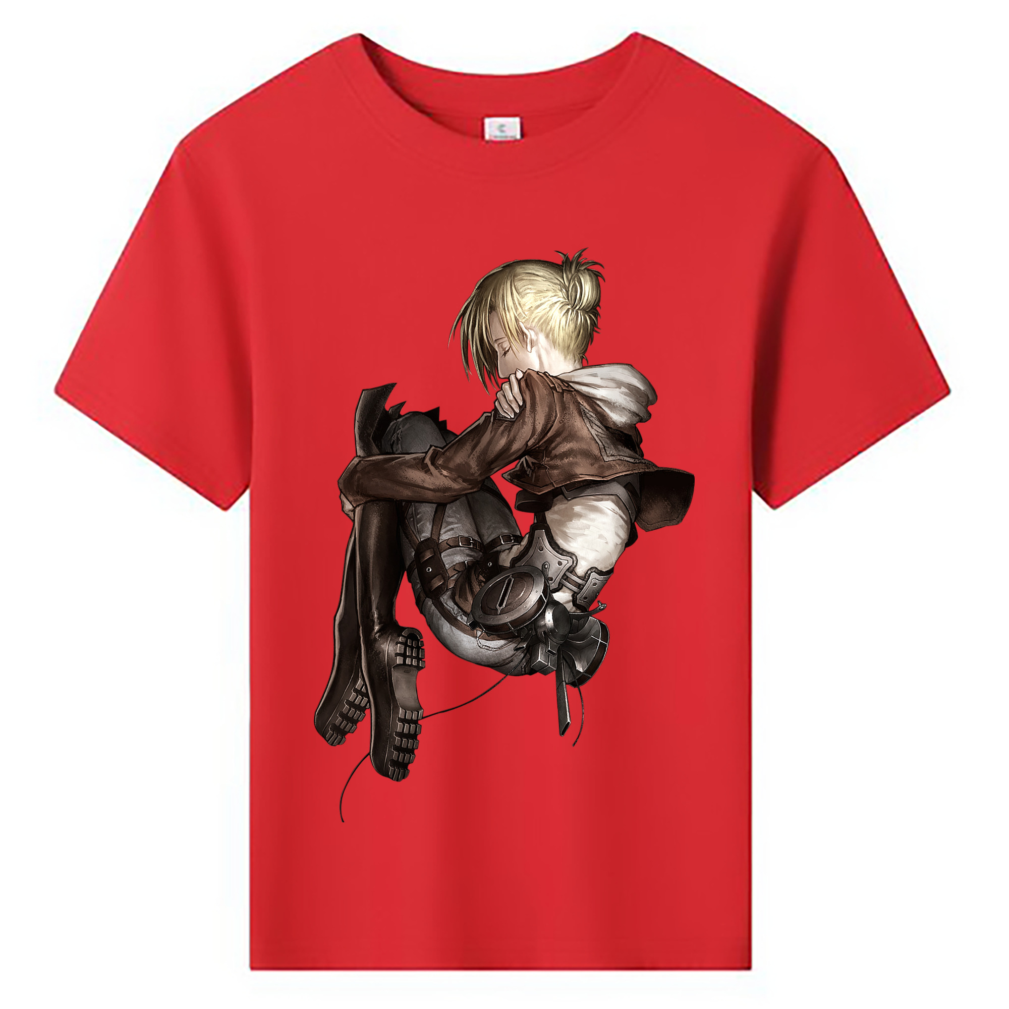 （画像用） 進撃の巨人 アニ・レオンハート Attack on Titan Annie Leonhart 綿100％キッズTシャツ（フロントプリント）