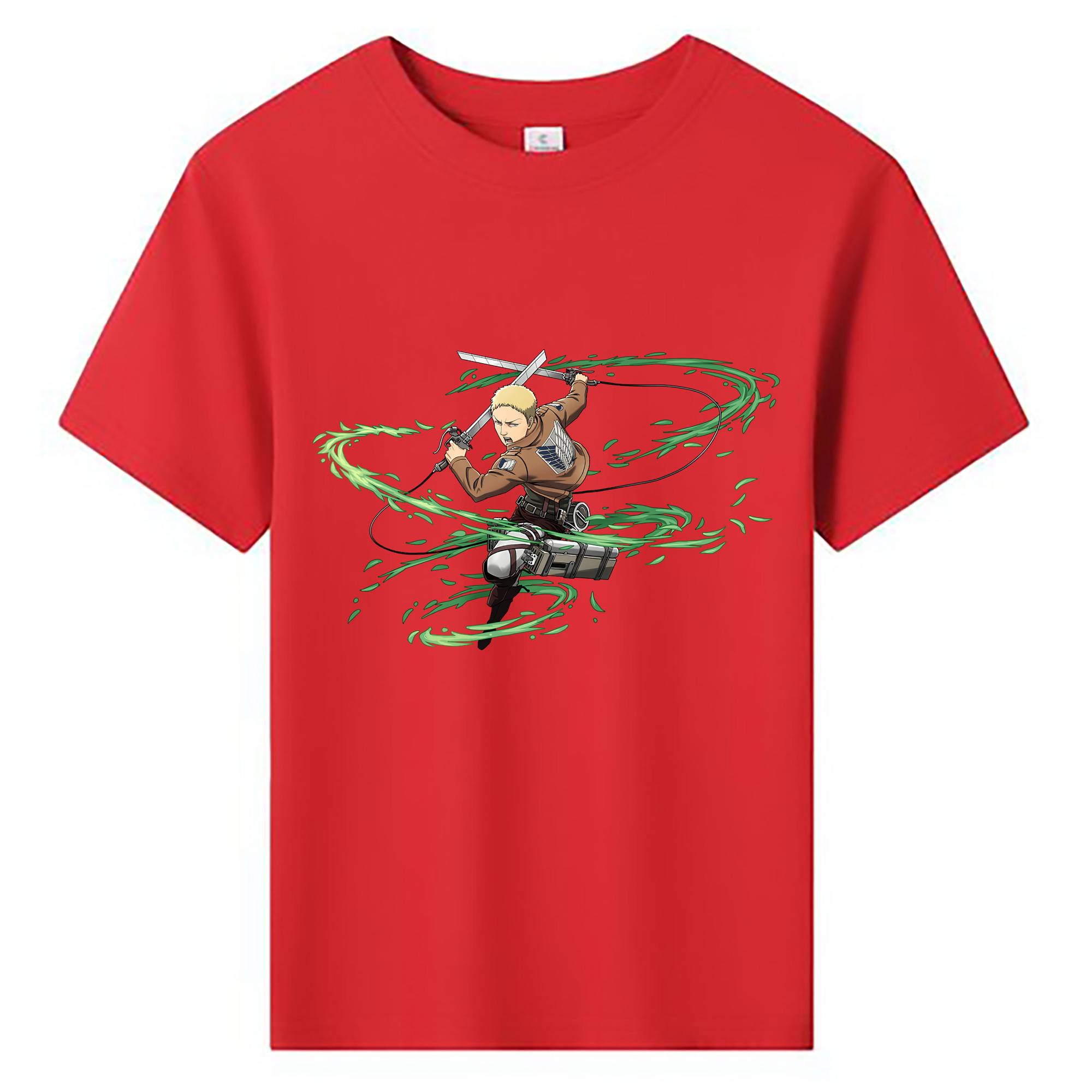 （画像用） 進撃の巨人 ライナー・ブラウン Attack on Titan Reiner Braun 綿100％キッズTシャツ（フロントプリント）