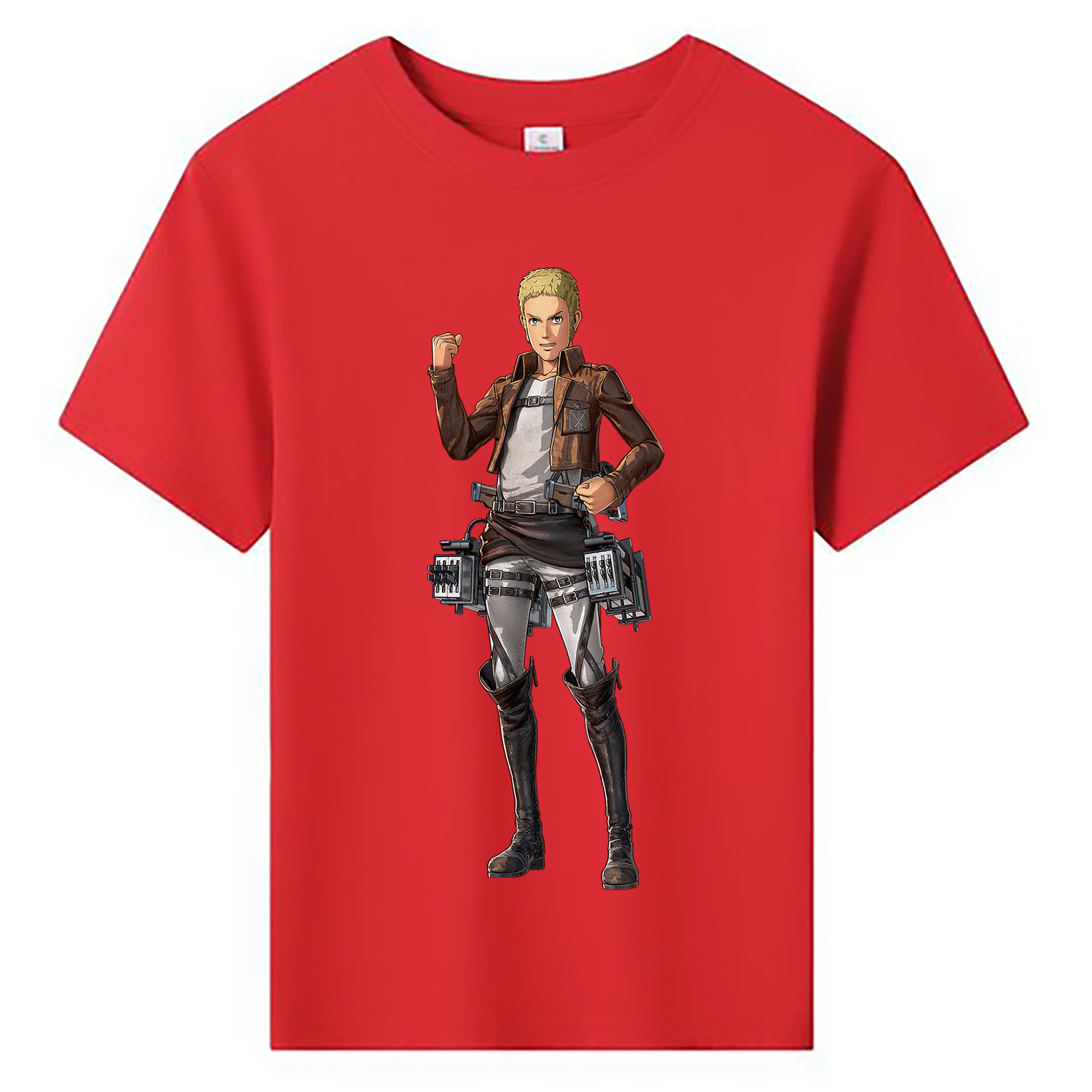 （画像用） 進撃の巨人 ライナー・ブラウン Attack on Titan Reiner Braun 綿100％キッズTシャツ（フロントプリント）