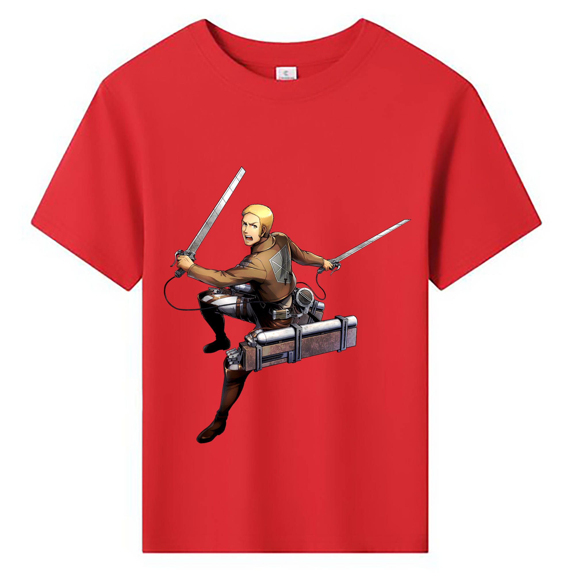 （画像用） 進撃の巨人 ライナー・ブラウン Attack on Titan Reiner Braun 綿100％キッズTシャツ（フロントプリント）