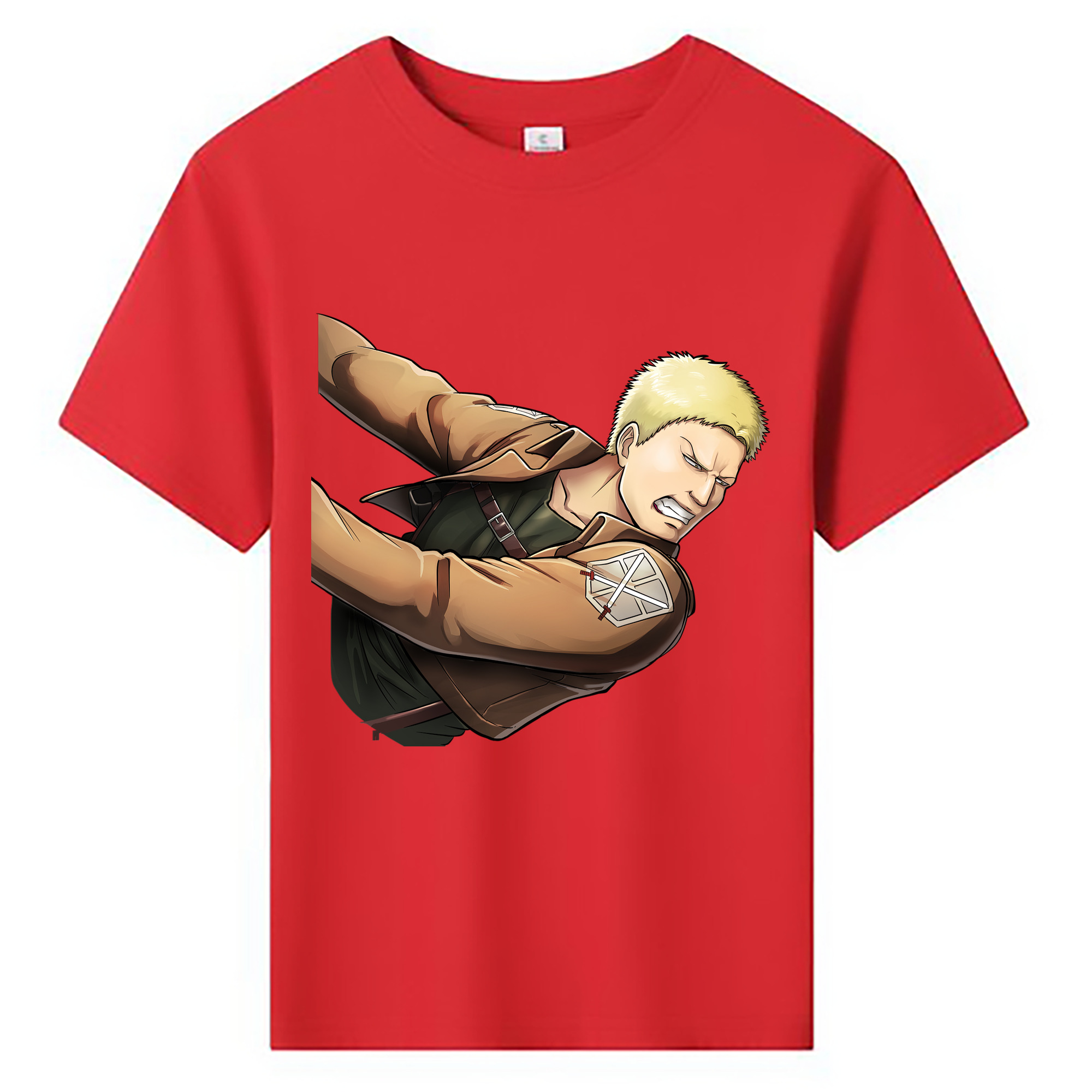 （画像用） 進撃の巨人 ライナー・ブラウン Attack on Titan Reiner Braun 綿100％キッズTシャツ（フロントプリント）