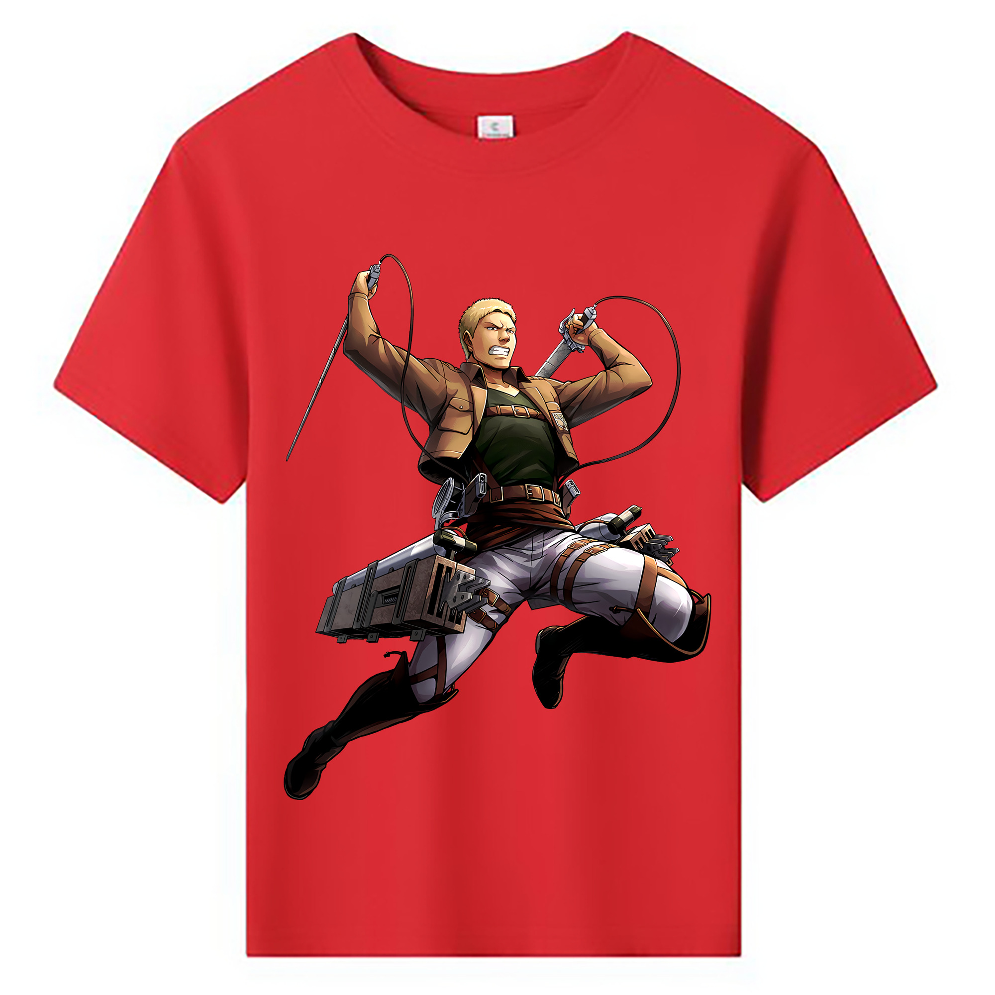 （画像用） 進撃の巨人 ライナー・ブラウン Attack on Titan Reiner Braun 綿100％キッズTシャツ（フロントプリント）