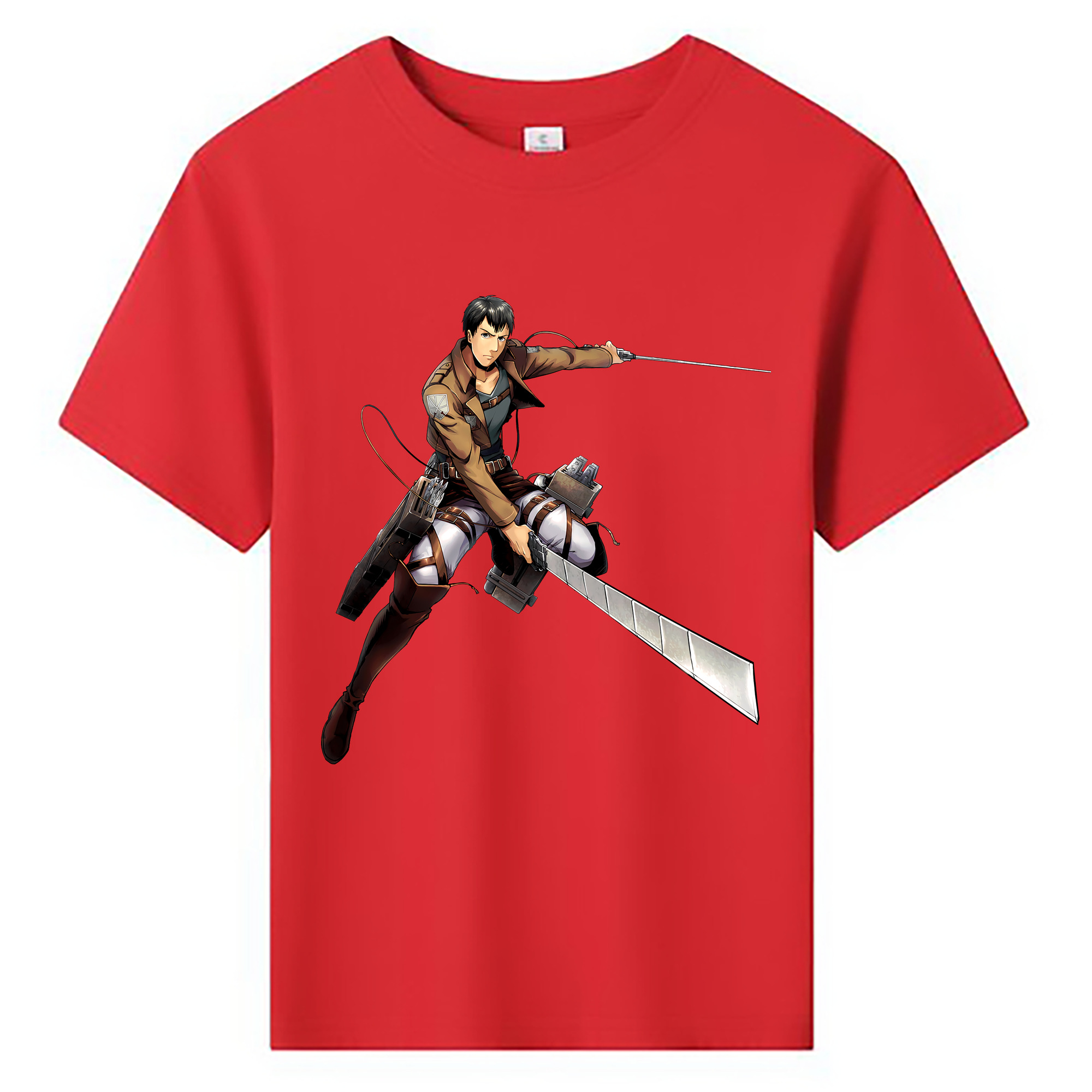 （画像用） 進撃の巨人 ベルトルト・フーバー Attack on Titan Bertholdt Hoover 綿100％キッズTシャツ（フロントプリント）