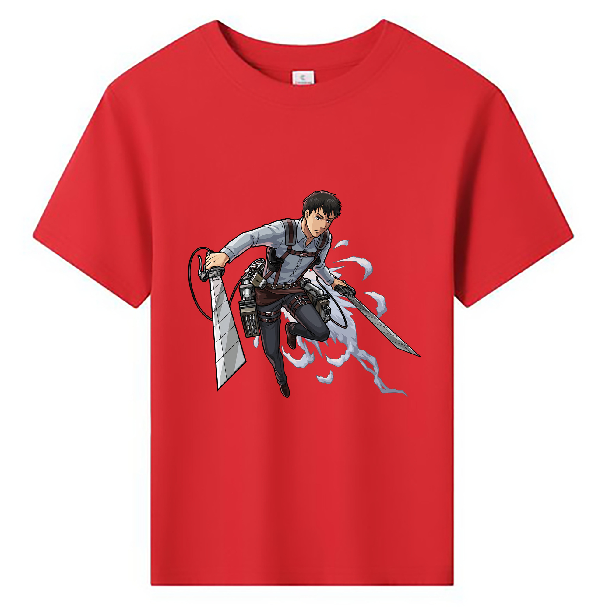 （画像用） 進撃の巨人 ベルトルト・フーバー Attack on Titan Bertholdt Hoover 綿100％キッズTシャツ（フロントプリント）
