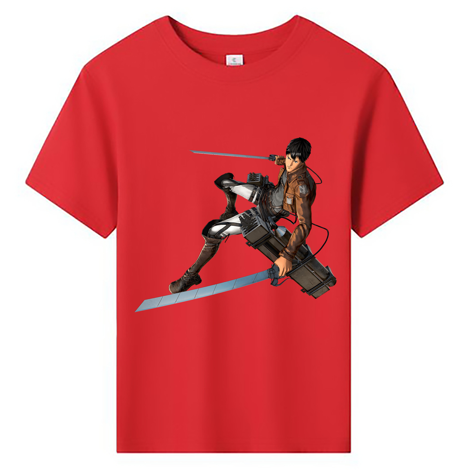 （画像用） 進撃の巨人 ベルトルト・フーバー Attack on Titan Bertholdt Hoover 綿100％キッズTシャツ（フロントプリント）