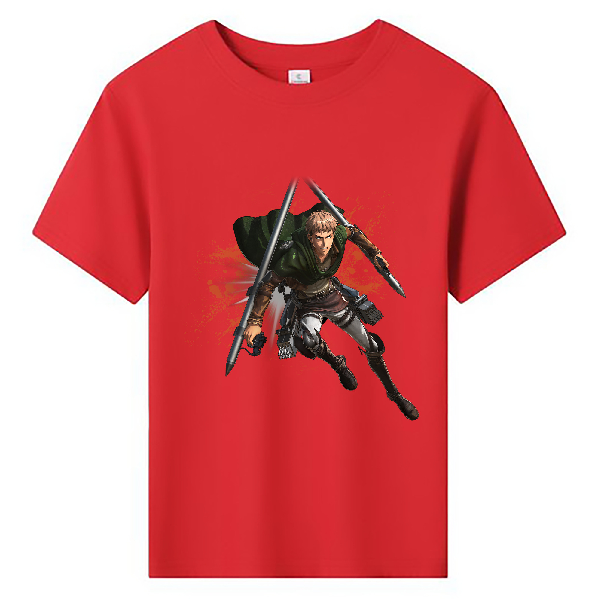 （画像用） 進撃の巨人 ジャン・キルシュタイン Attack on Titan Jean Kirstein 綿100％キッズTシャツ（フロントプリント）