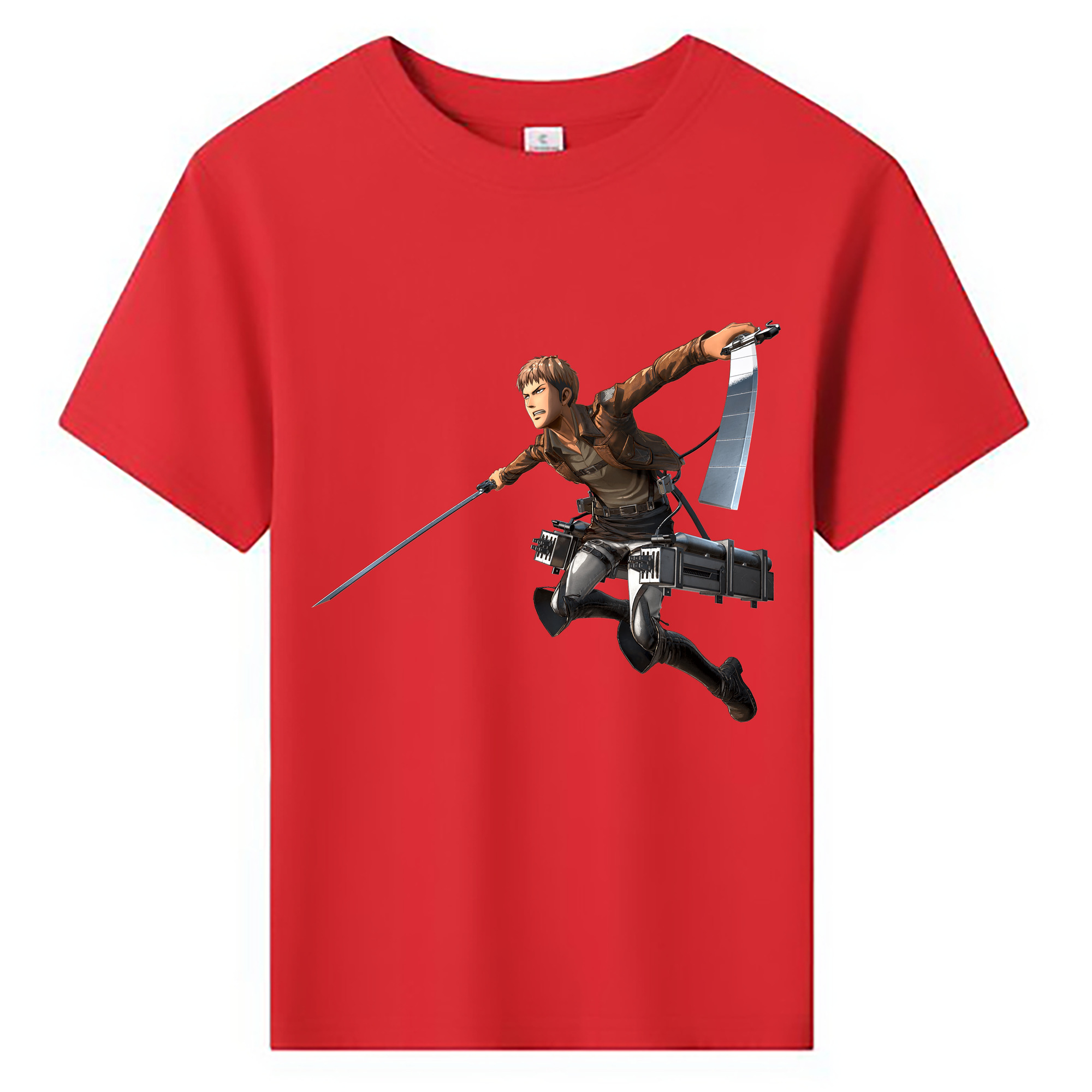 （画像用） 進撃の巨人 ジャン・キルシュタイン Attack on Titan Jean Kirstein 綿100％キッズTシャツ（フロントプリント）