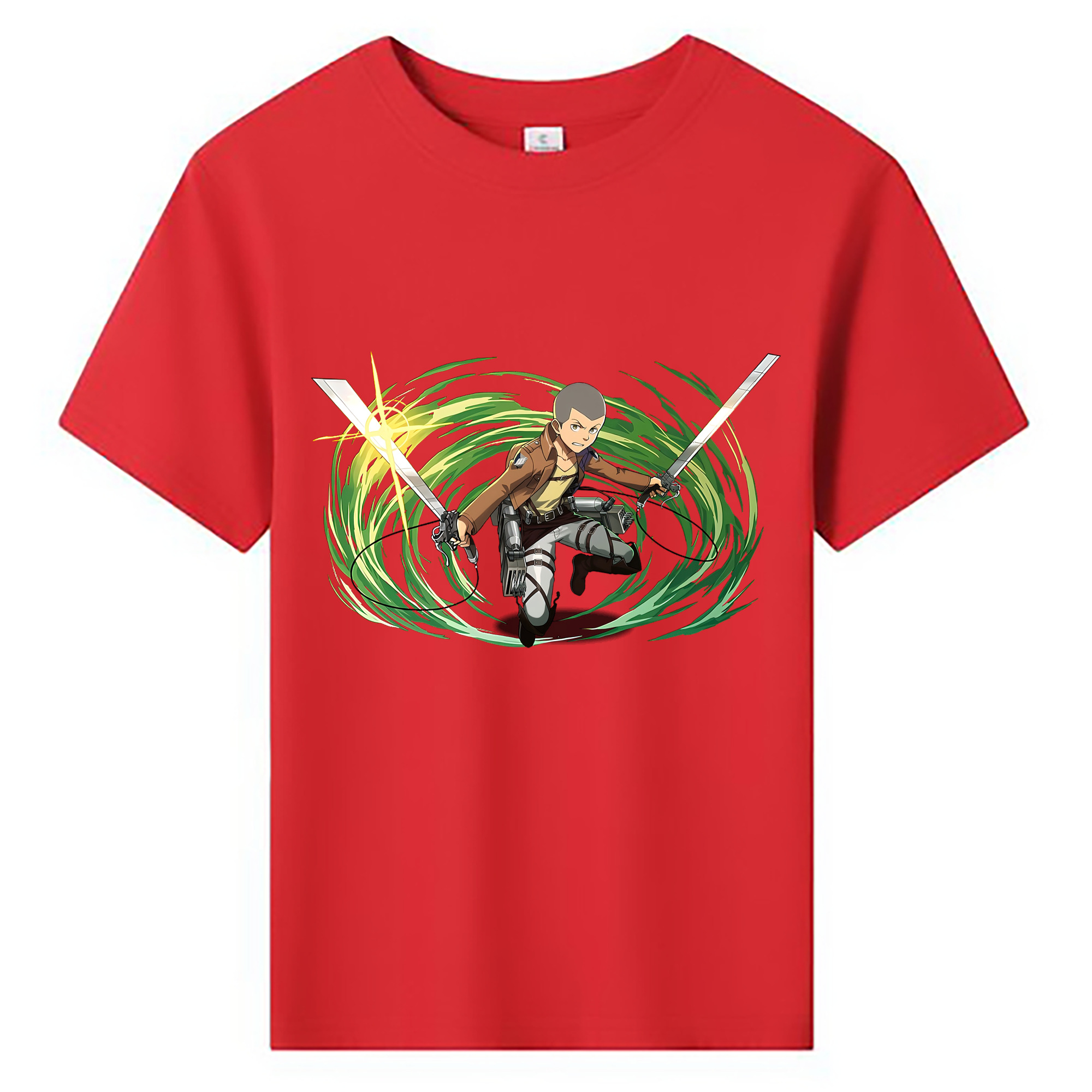 （画像用） 進撃の巨人 コニー·スプリンガー Attack on Titan Connie Springer 綿100％キッズTシャツ（フロントプリント）