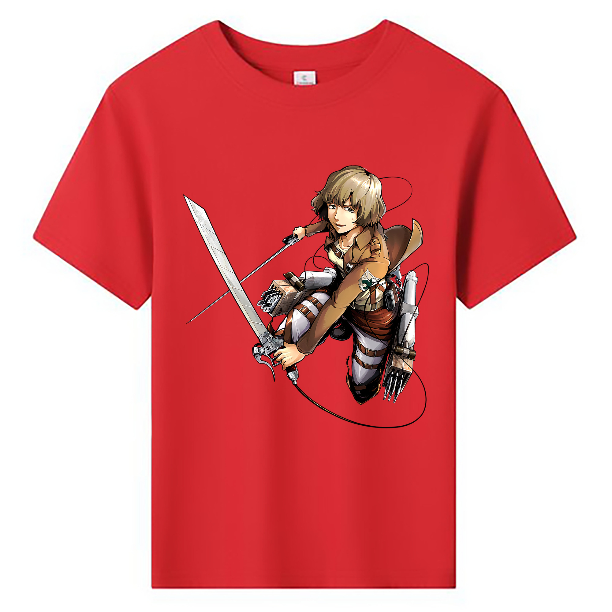 （画像用） 進撃の巨人 ヒツチ Attack on Titan Hitch 綿100％キッズTシャツ（フロントプリント）