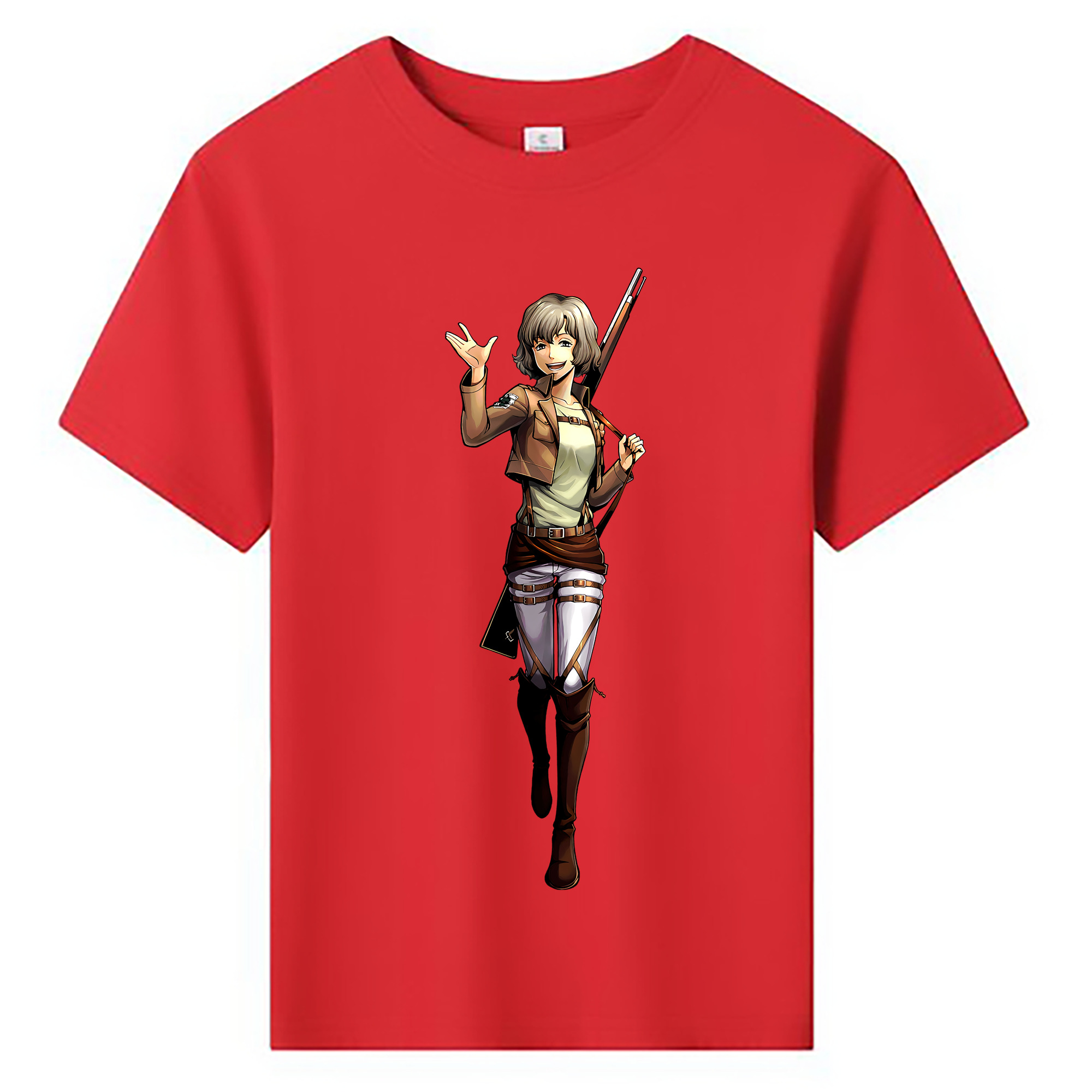 （画像用） 進撃の巨人 ヒツチ Attack on Titan Hitch 綿100％キッズTシャツ（フロントプリント）