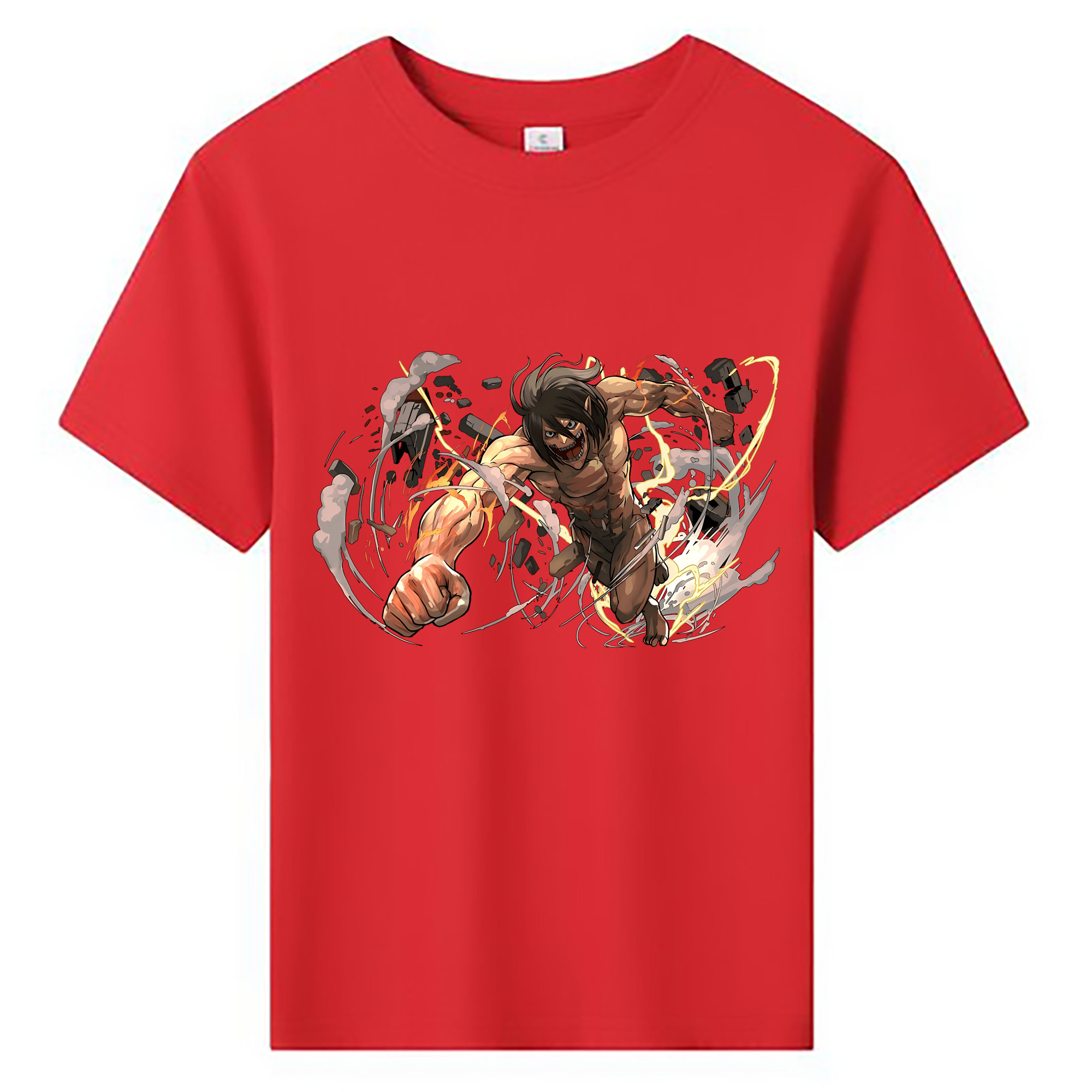 （画像用） 進撃の巨人 Attack on Titan 綿100％キッズTシャツ（フロントプリント）