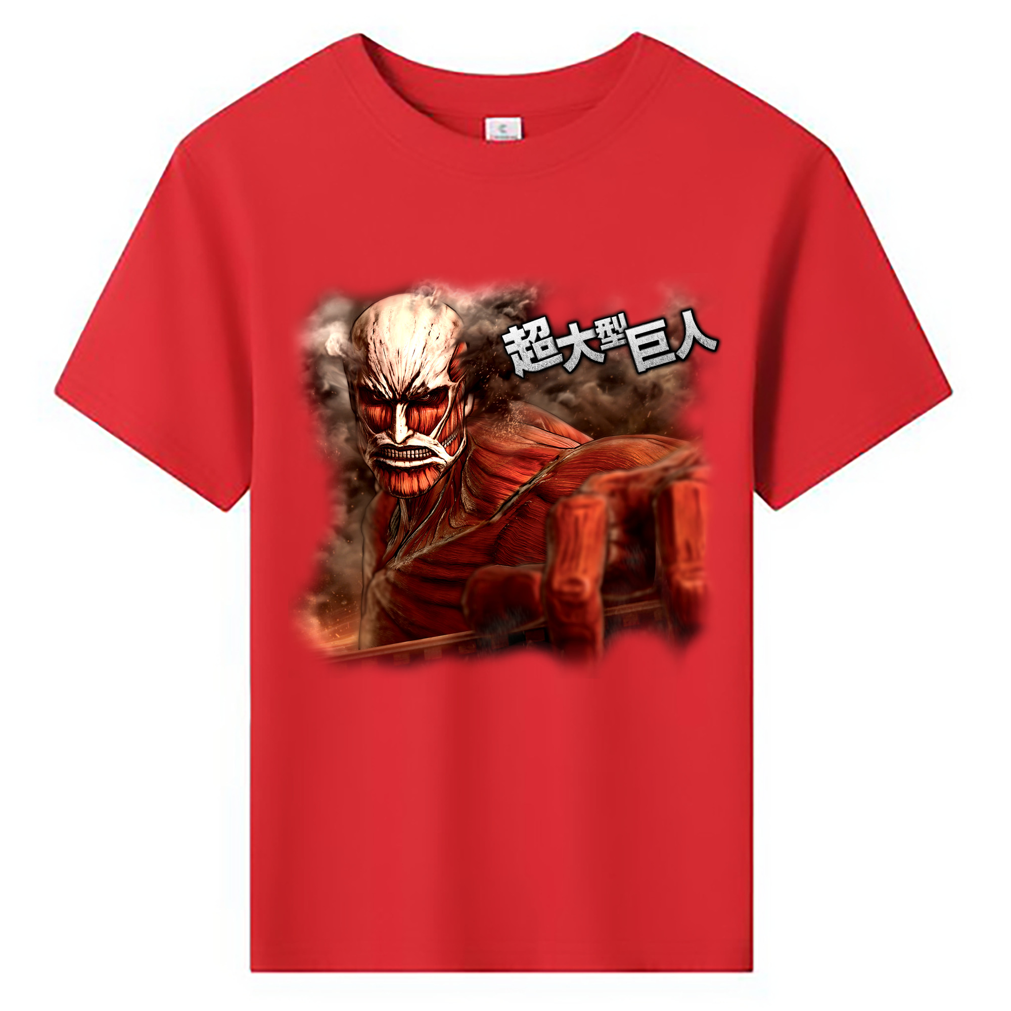 （画像用） 進撃の巨人 Attack on Titan 綿100％キッズTシャツ（フロントプリント）